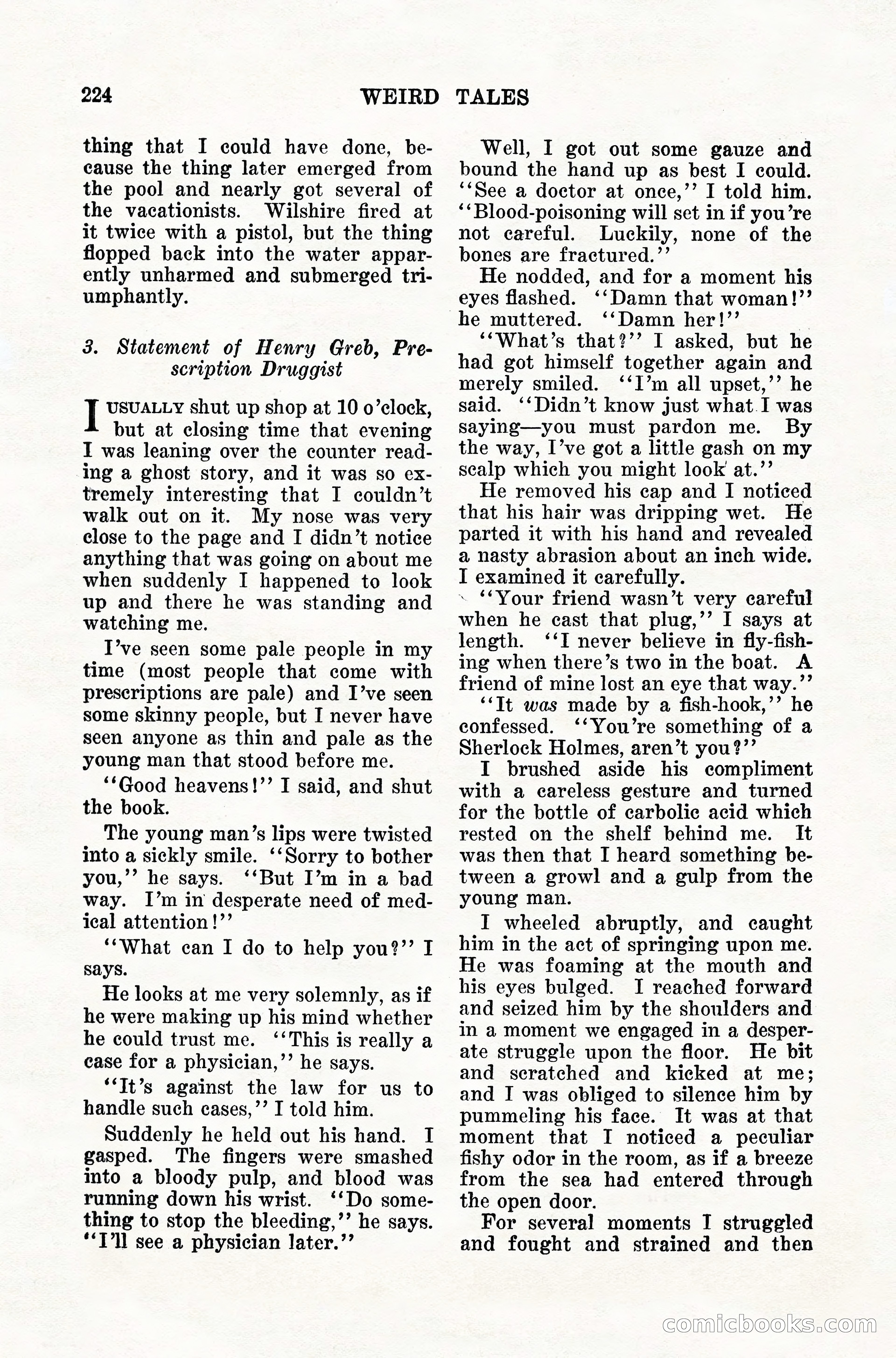 Weird Tales, Vol. 10, No. 2 — page 82 of 148