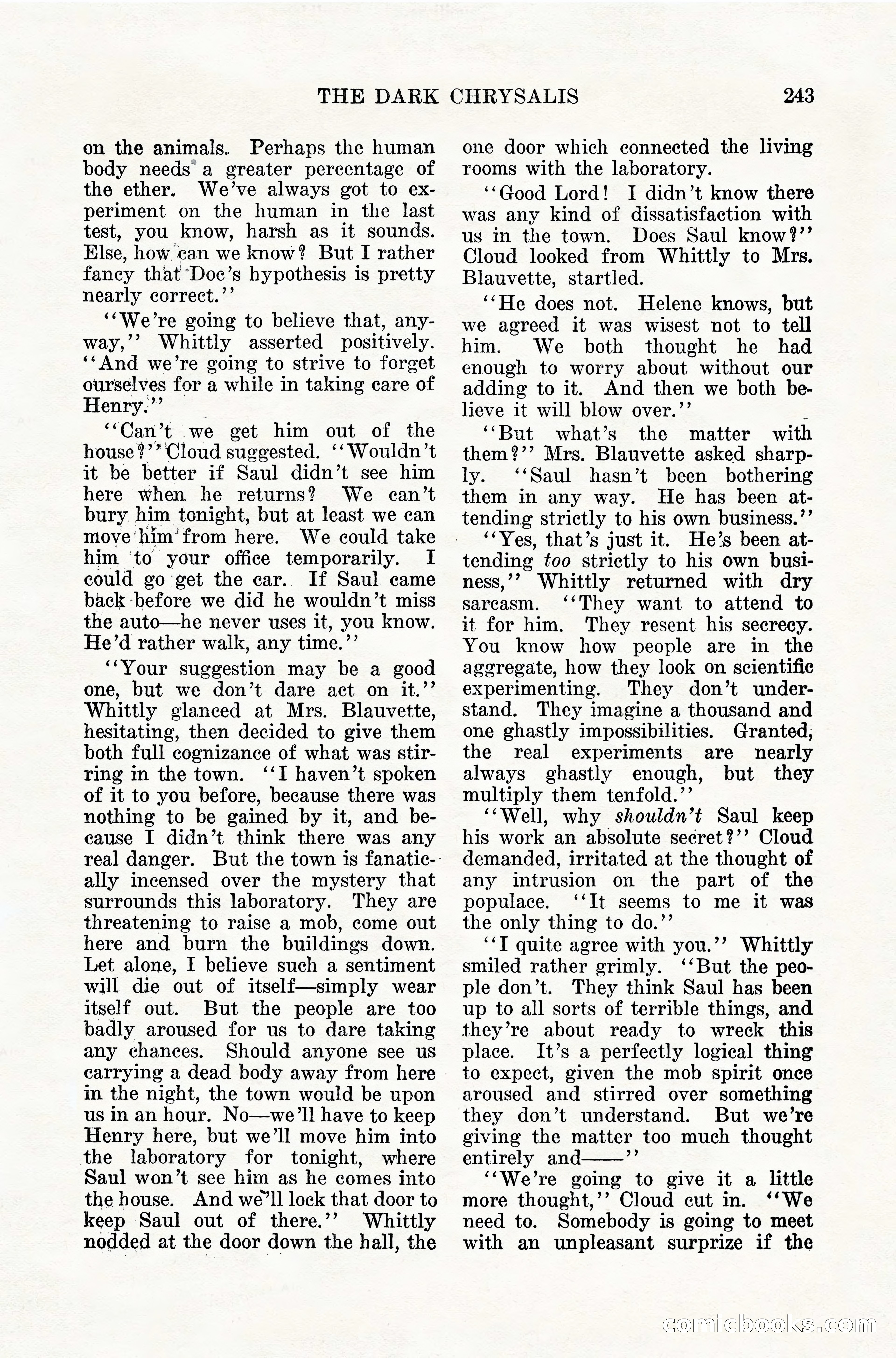 Weird Tales, Vol. 10, No. 2 — page 101 of 148
