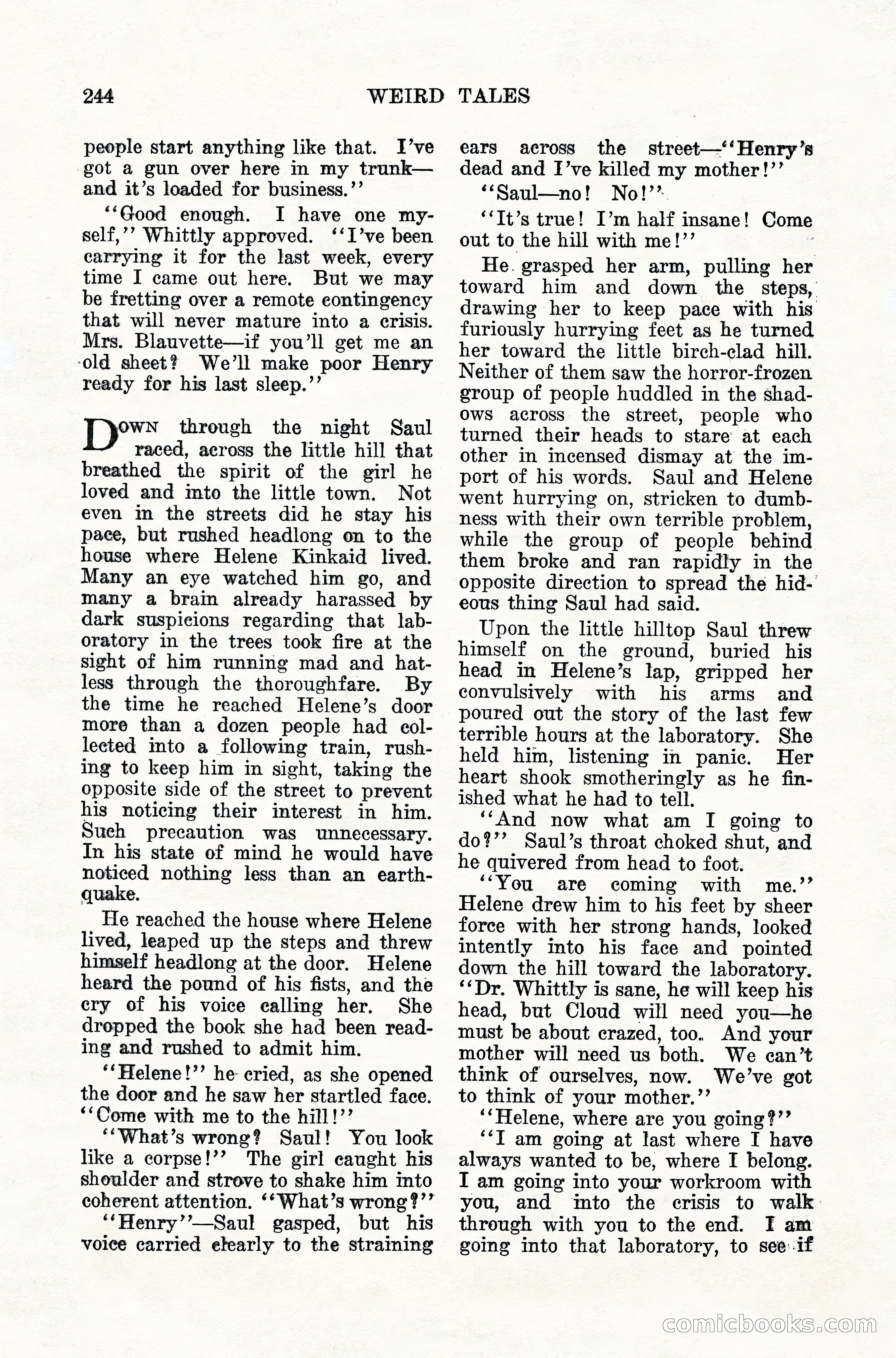 Weird Tales, Vol. 10, No. 2 — page 102 of 148