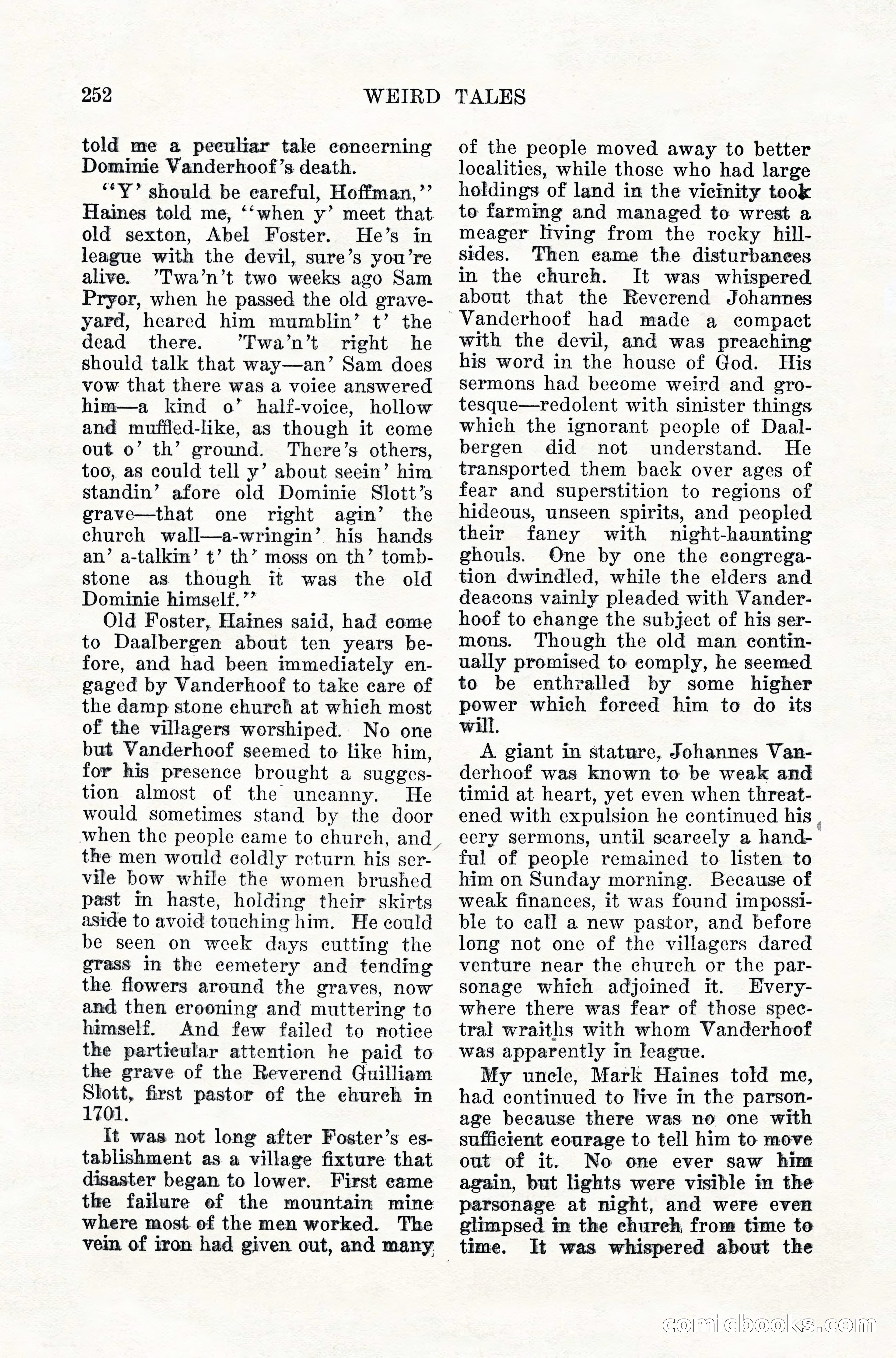 Weird Tales, Vol. 10, No. 2 — page 110 of 148