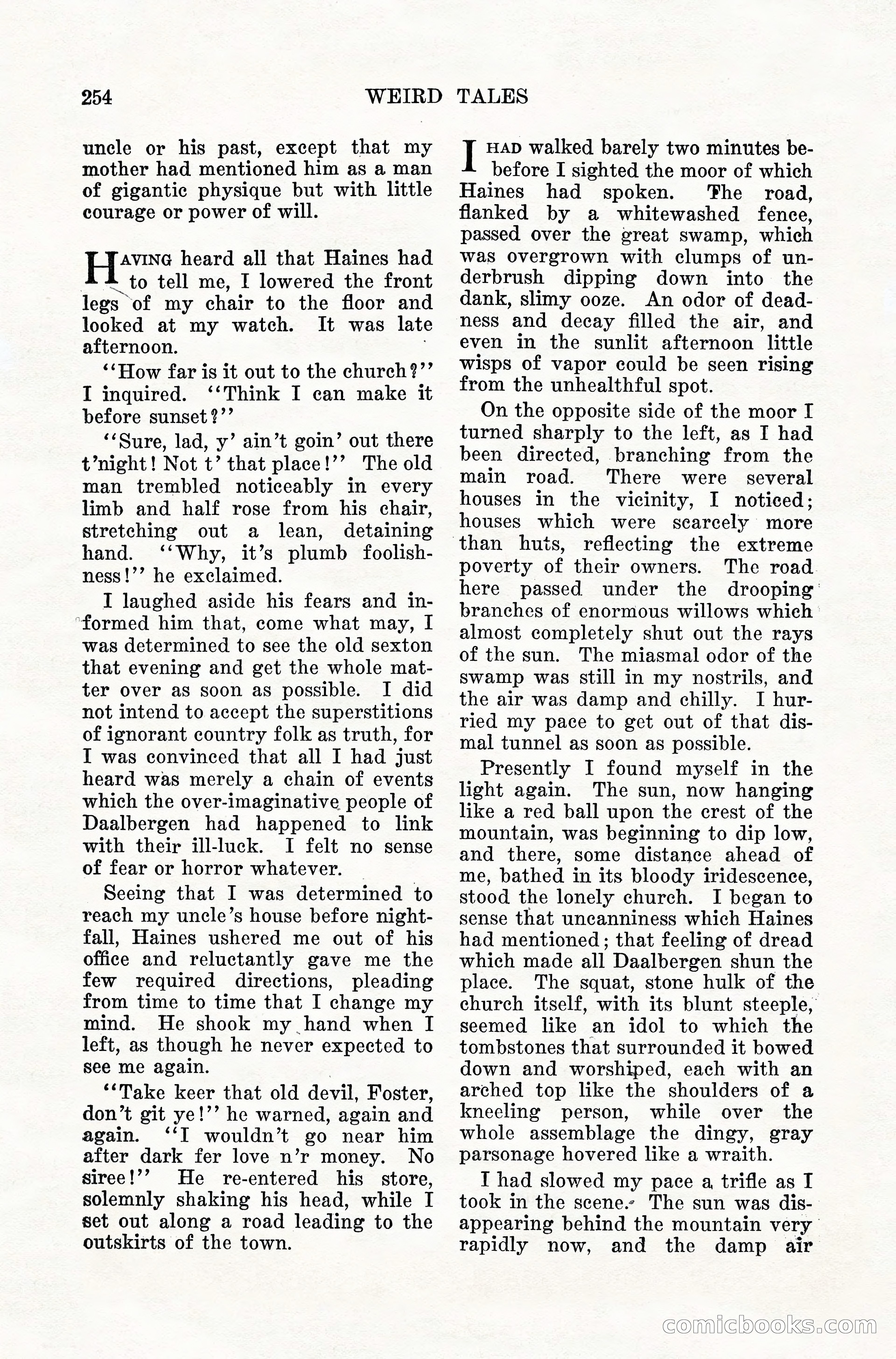 Weird Tales, Vol. 10, No. 2 — page 112 of 148