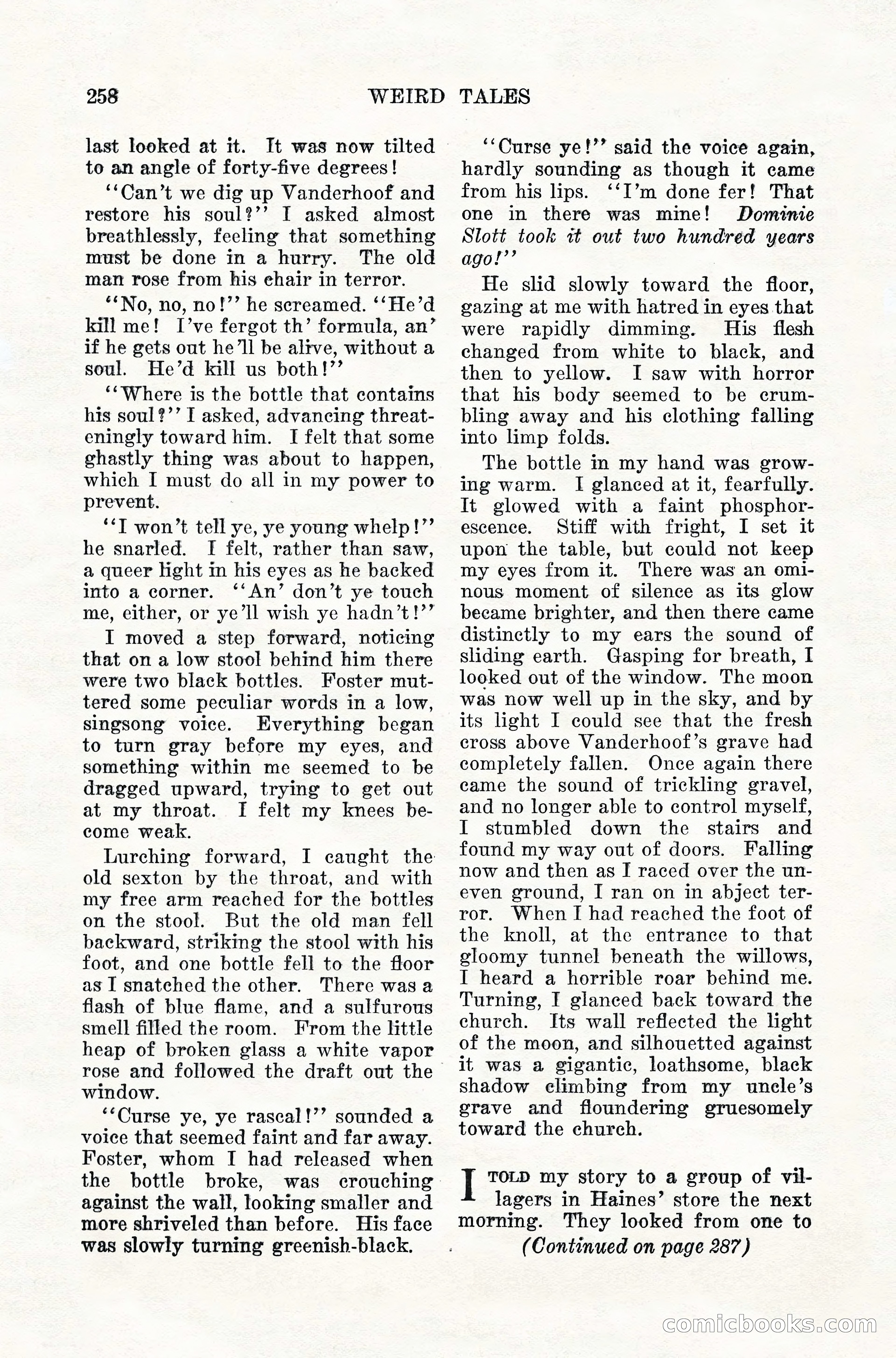 Weird Tales, Vol. 10, No. 2 — page 116 of 148