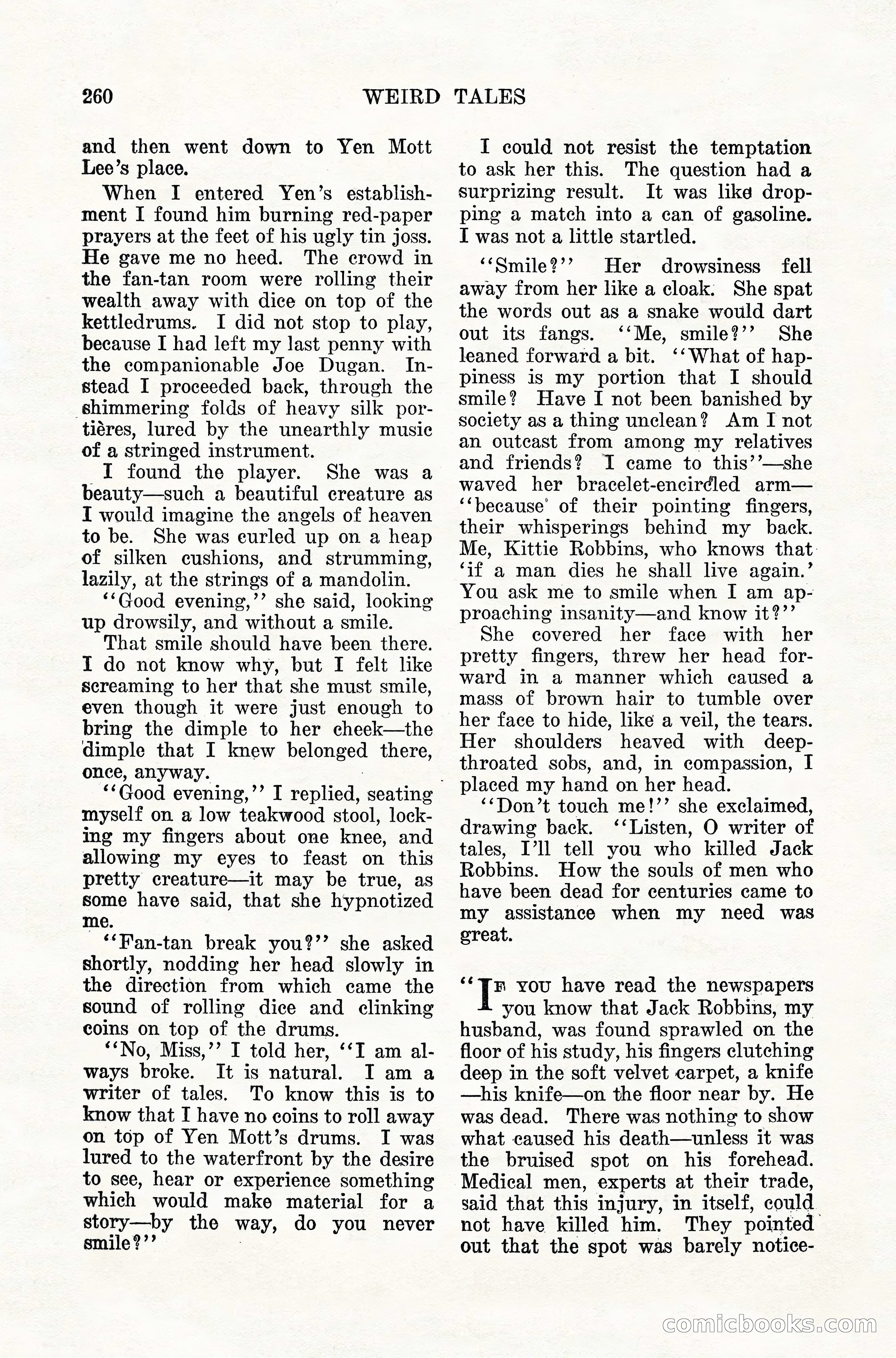Weird Tales, Vol. 10, No. 2 — page 118 of 148