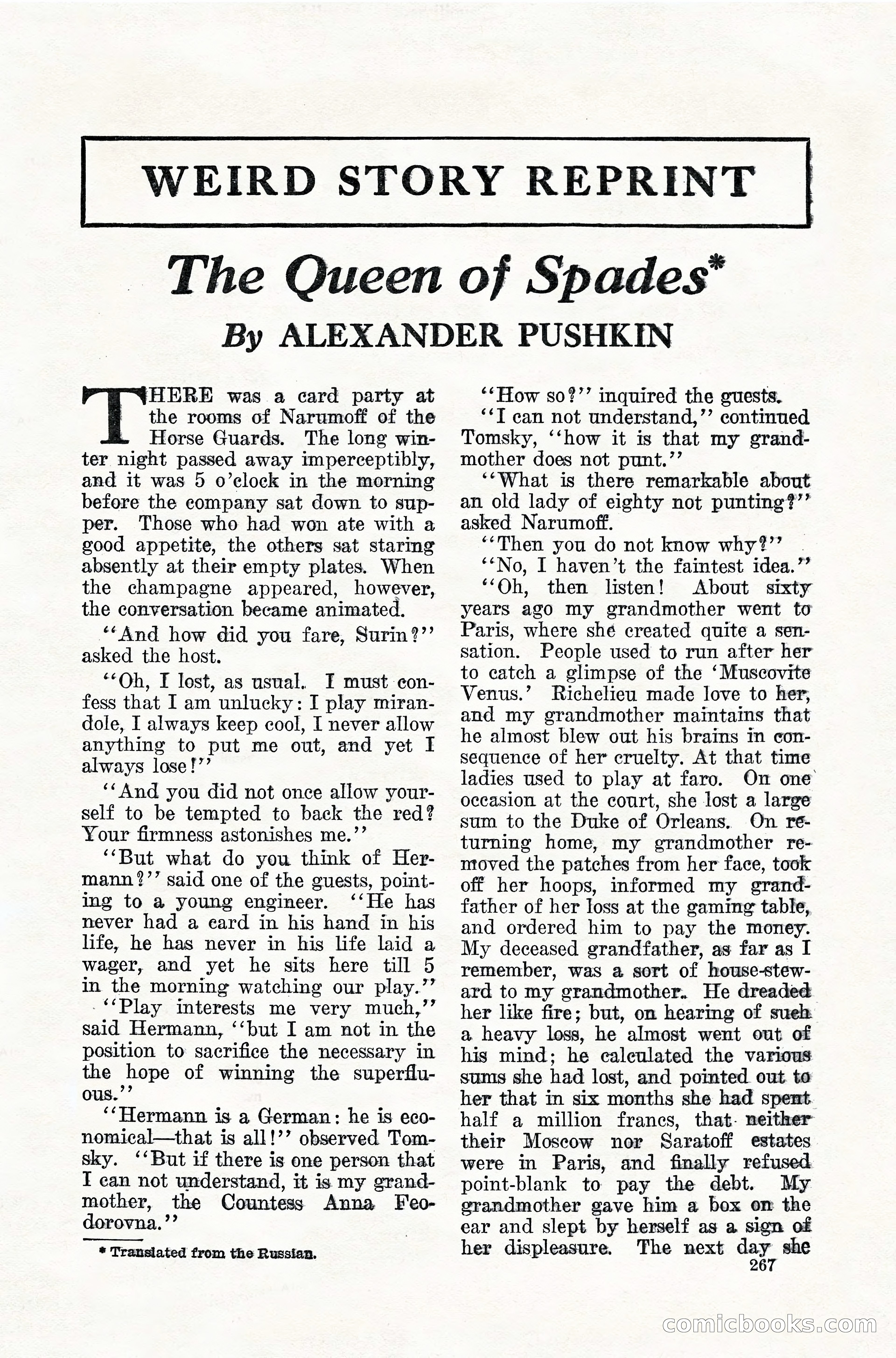 Weird Tales, Vol. 10, No. 2 — page 125 of 148
