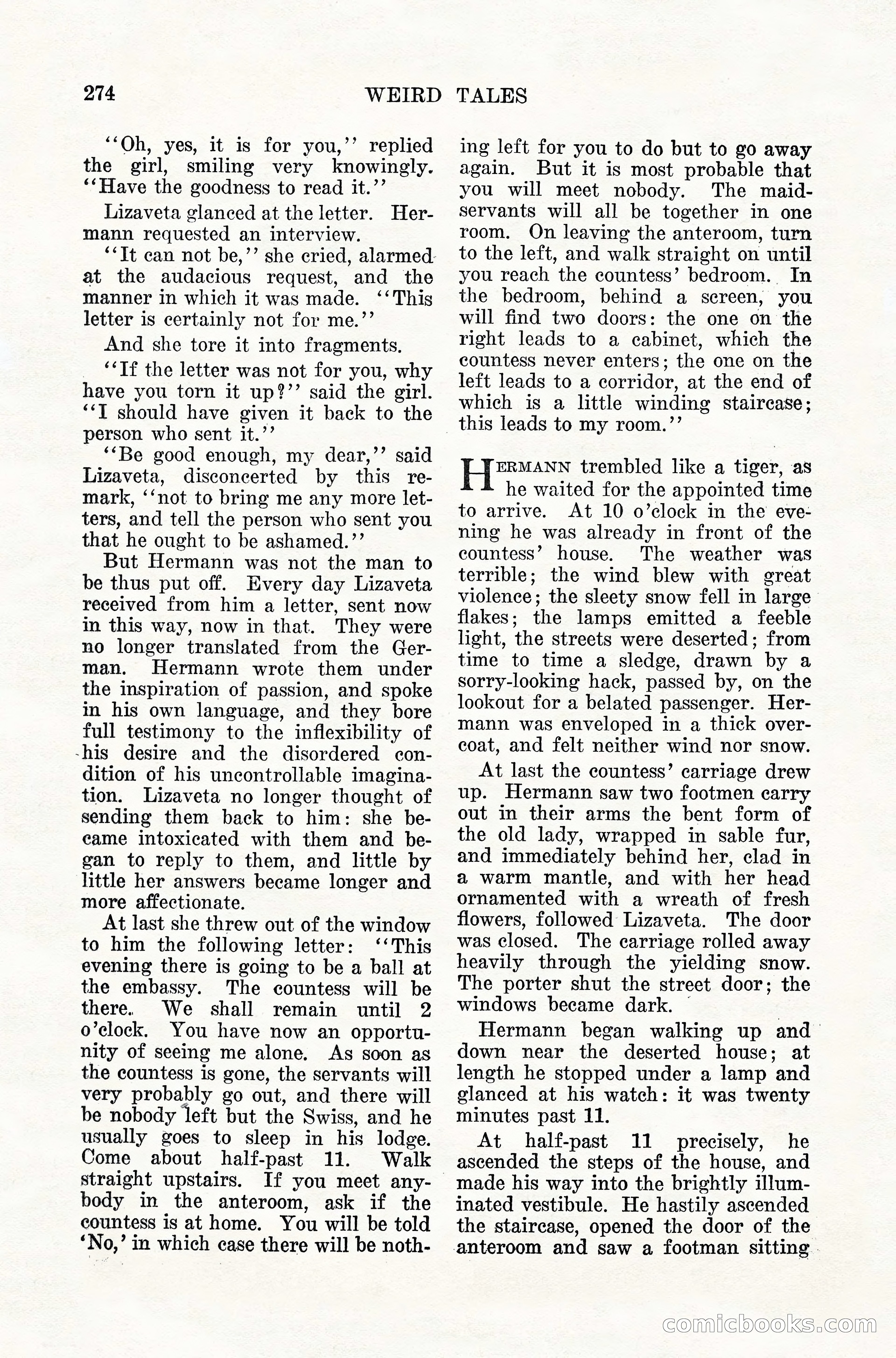 Weird Tales, Vol. 10, No. 2 — page 132 of 148