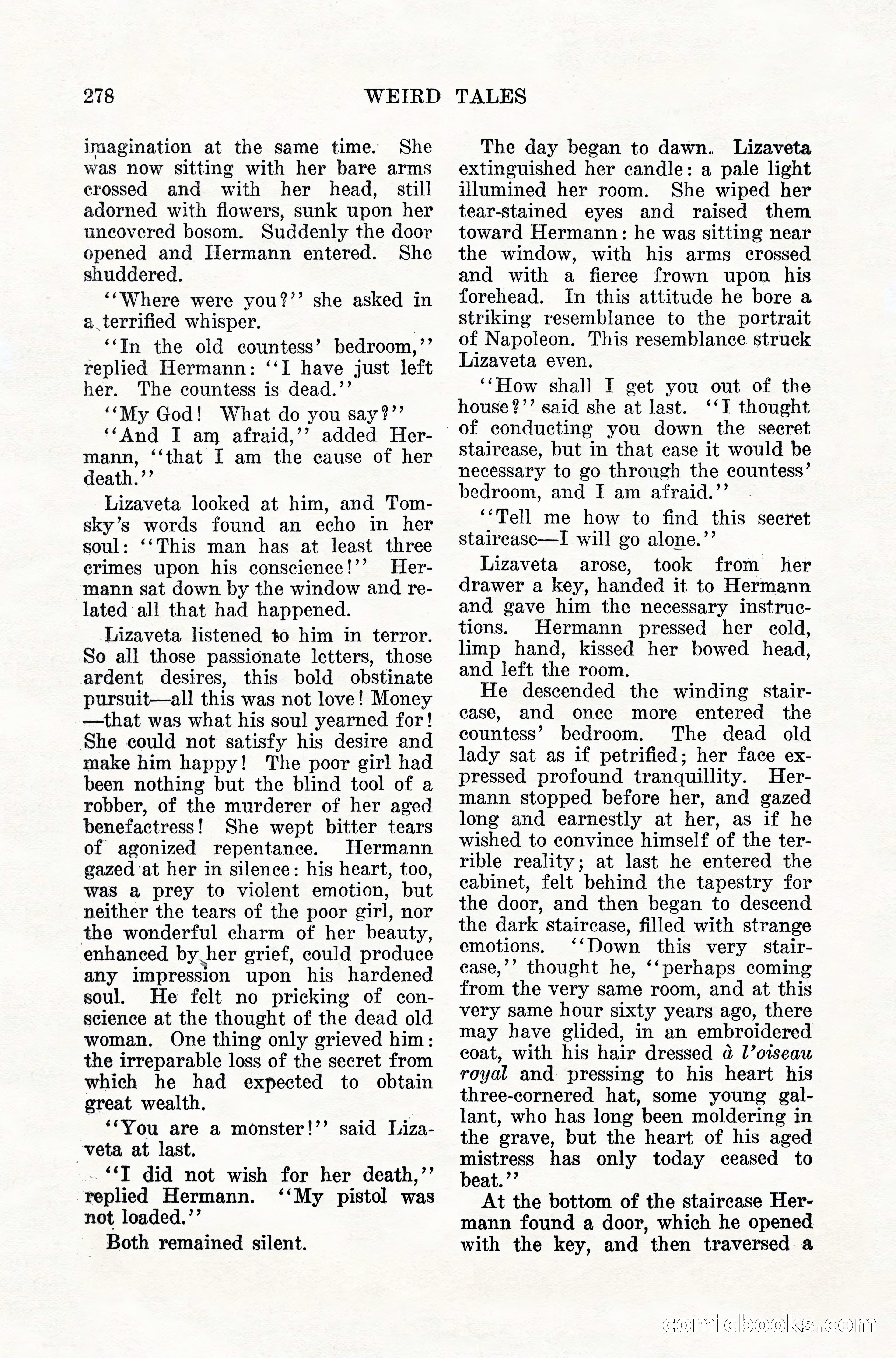 Weird Tales, Vol. 10, No. 2 — page 136 of 148