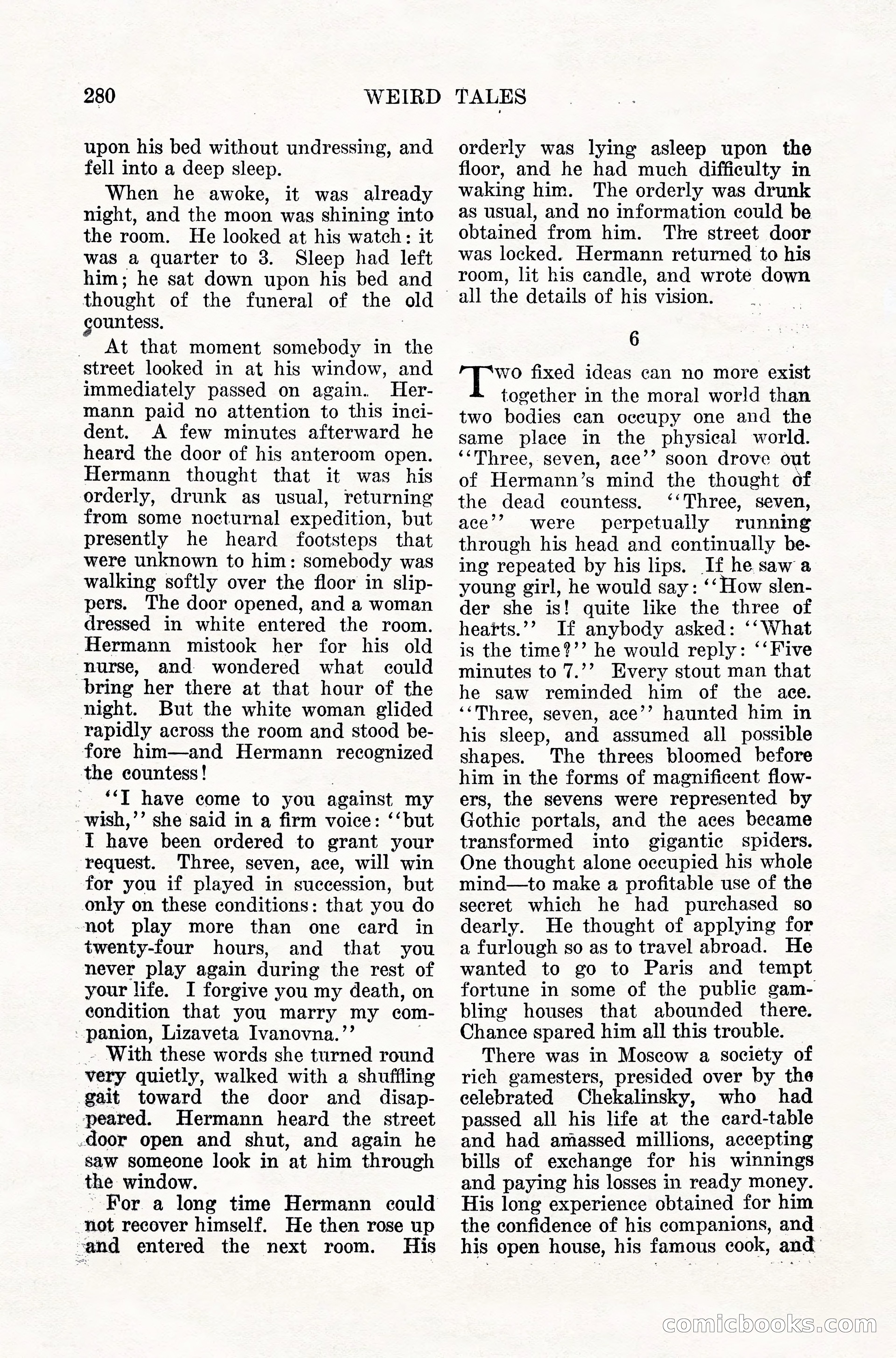 Weird Tales, Vol. 10, No. 2 — page 138 of 148