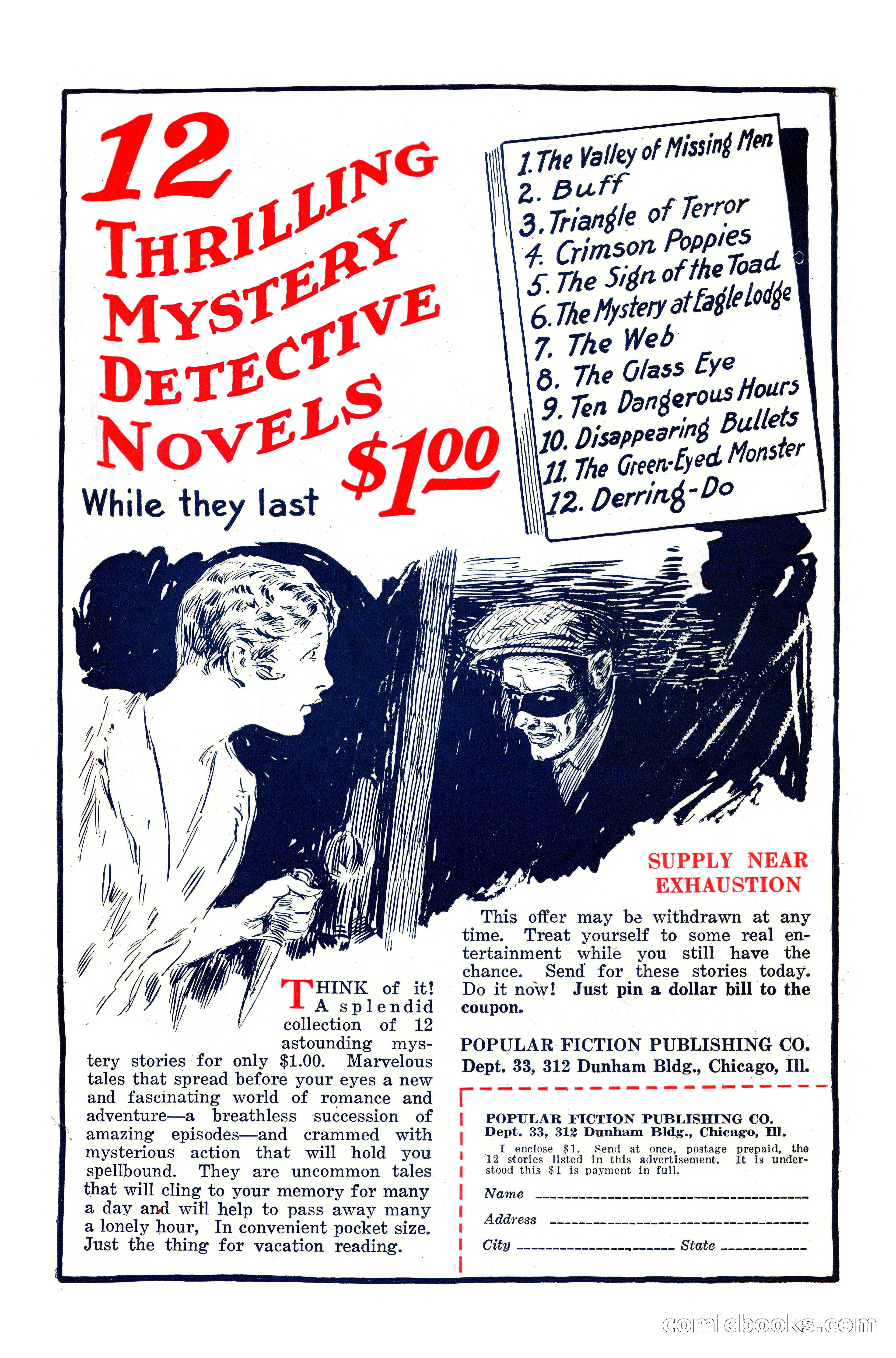 Weird Tales, Vol. 10, No. 2 — page 147 of 148