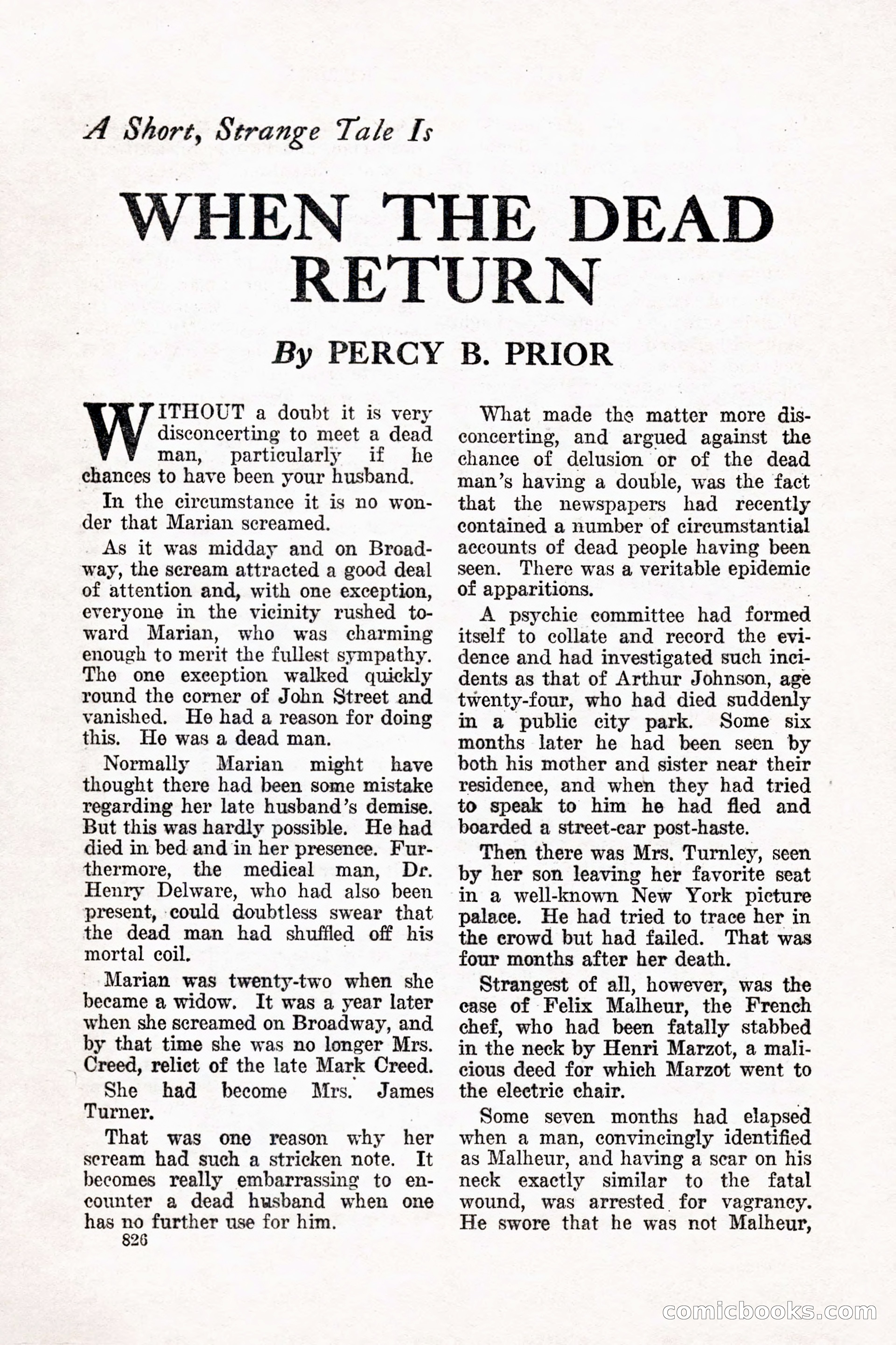 Weird Tales, Vol. 10 No. 6 — page 108 of 148