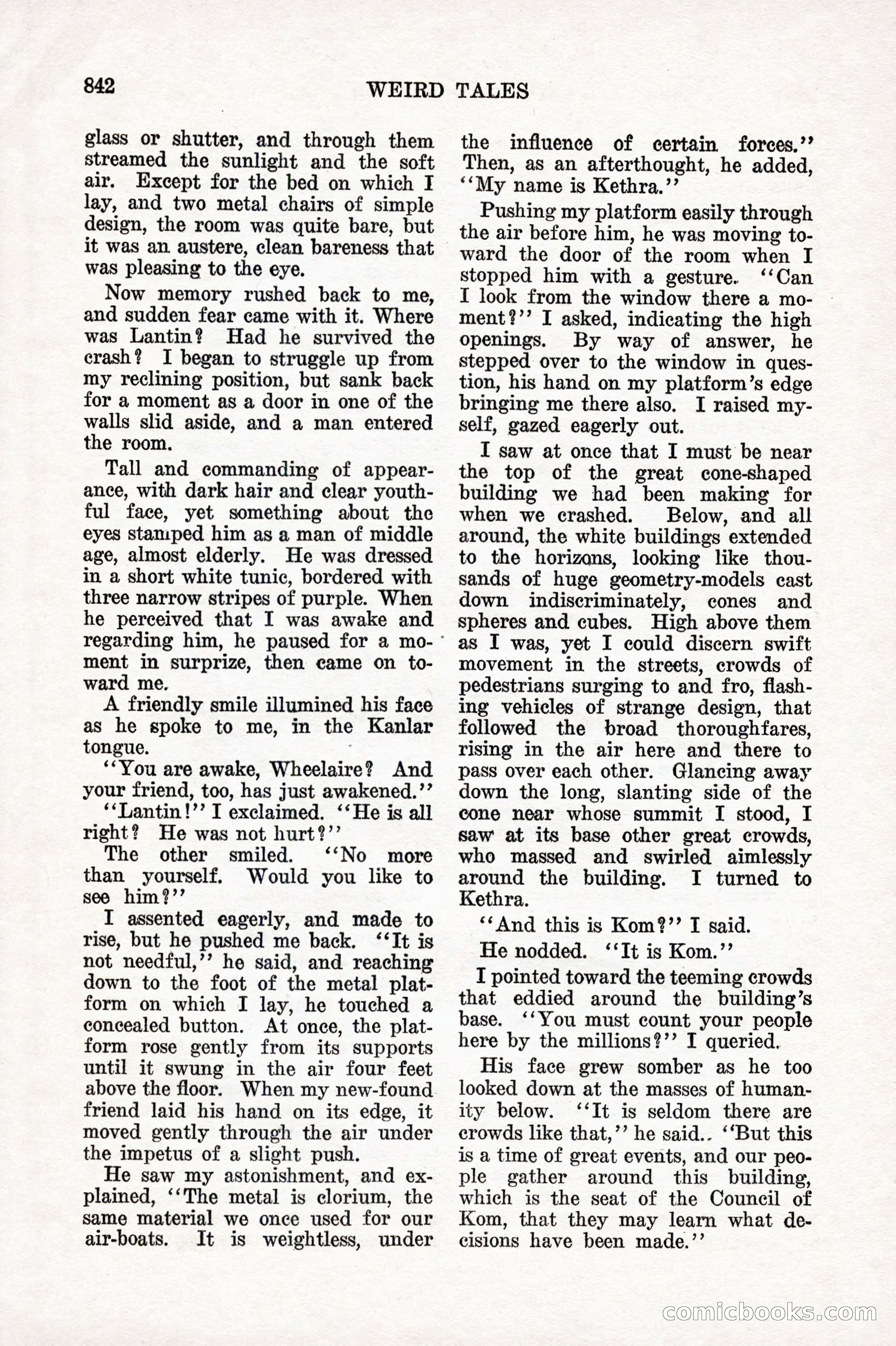 Weird Tales, Vol. 10 No. 6 — page 124 of 148