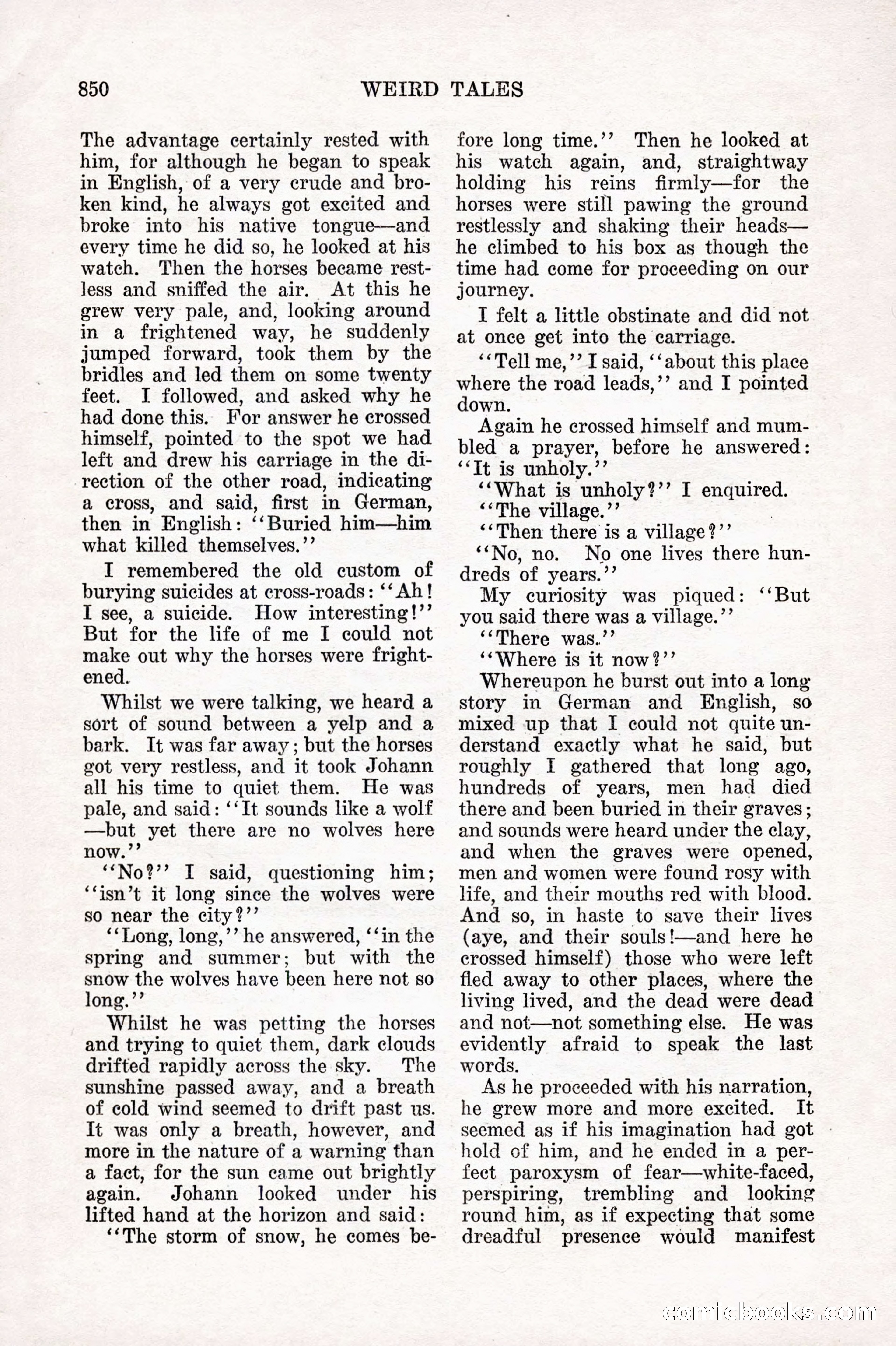 Weird Tales, Vol. 10 No. 6 — page 132 of 148