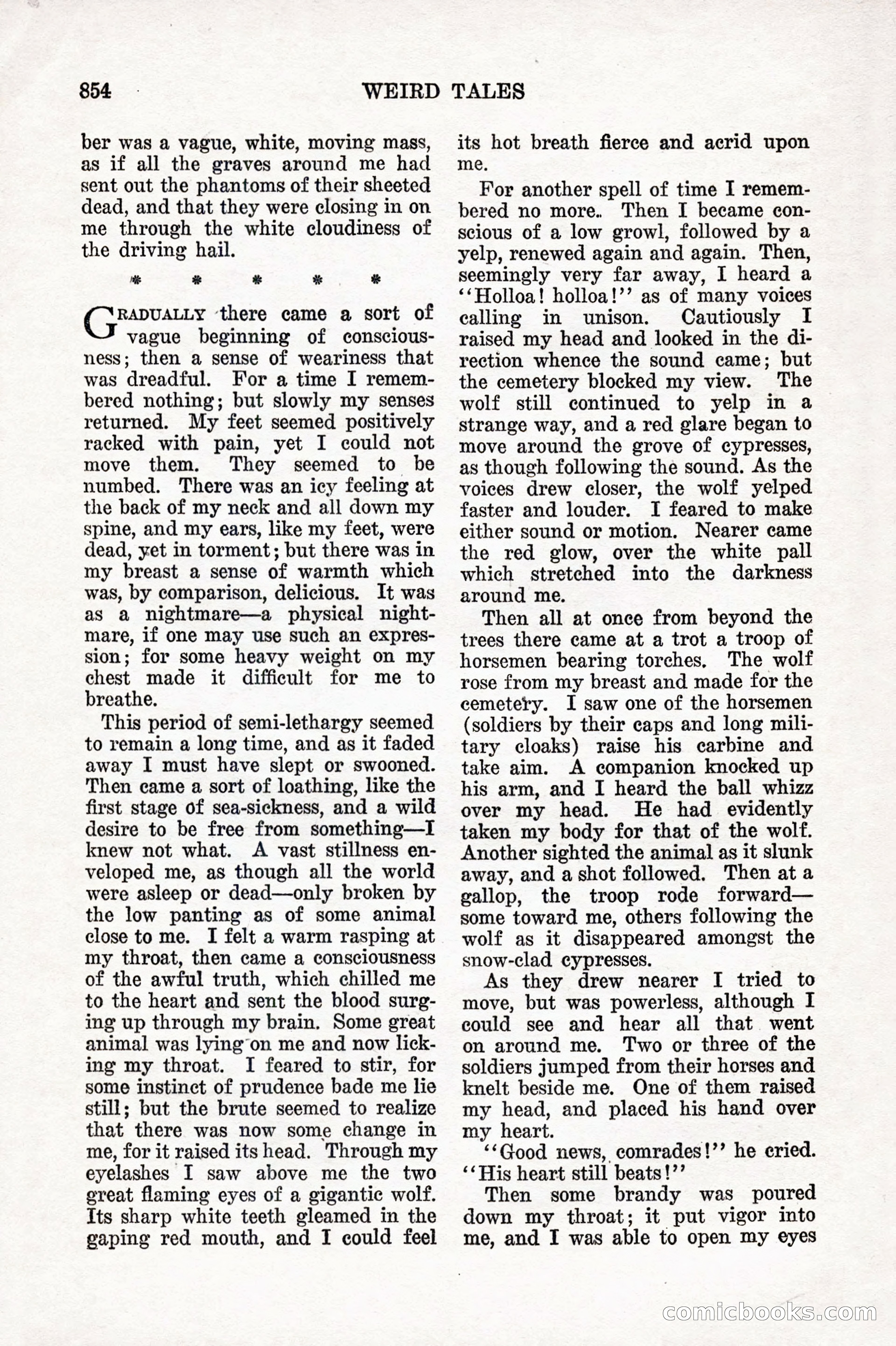 Weird Tales, Vol. 10 No. 6 — page 136 of 148