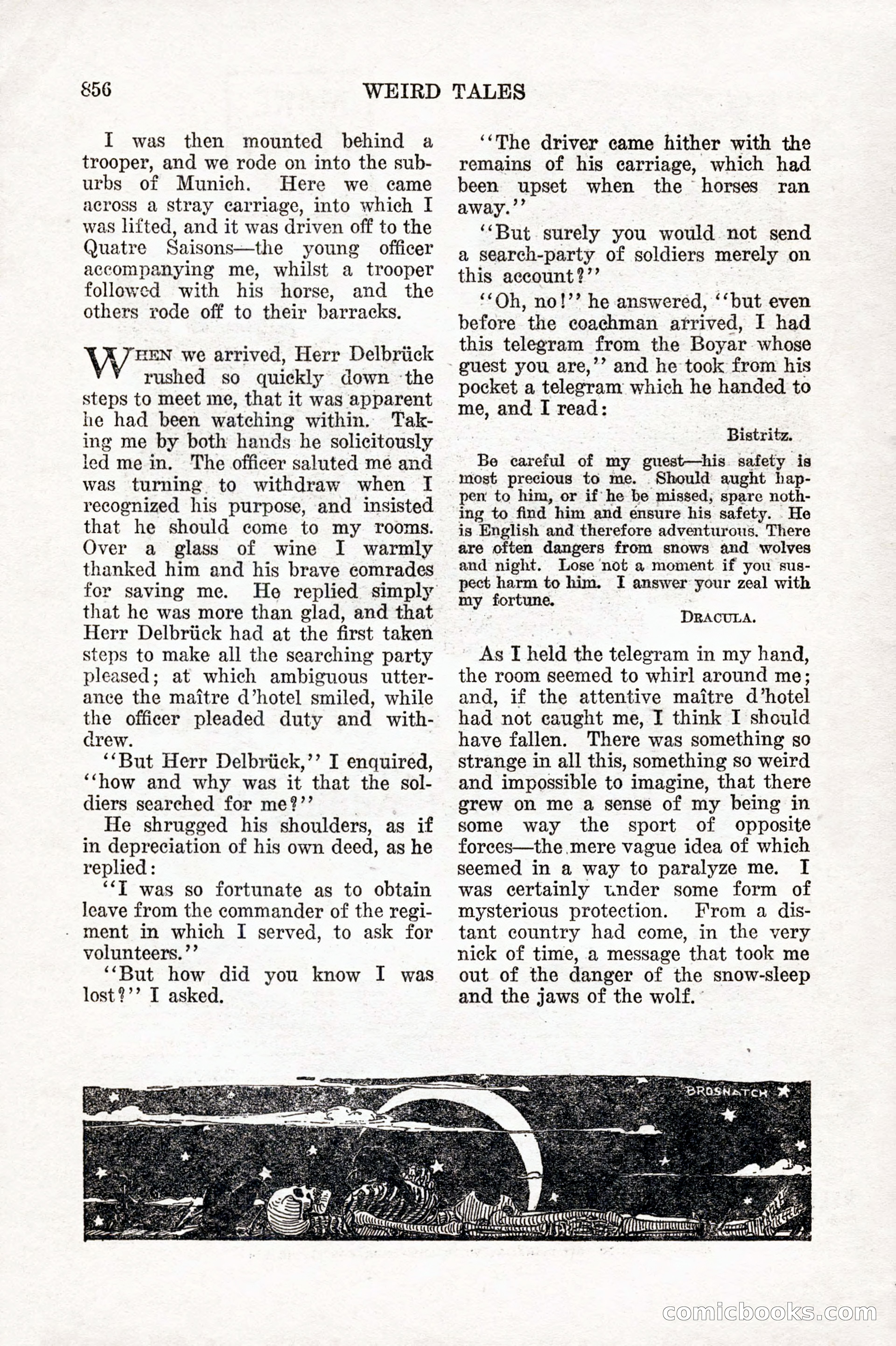 Weird Tales, Vol. 10 No. 6 — page 138 of 148
