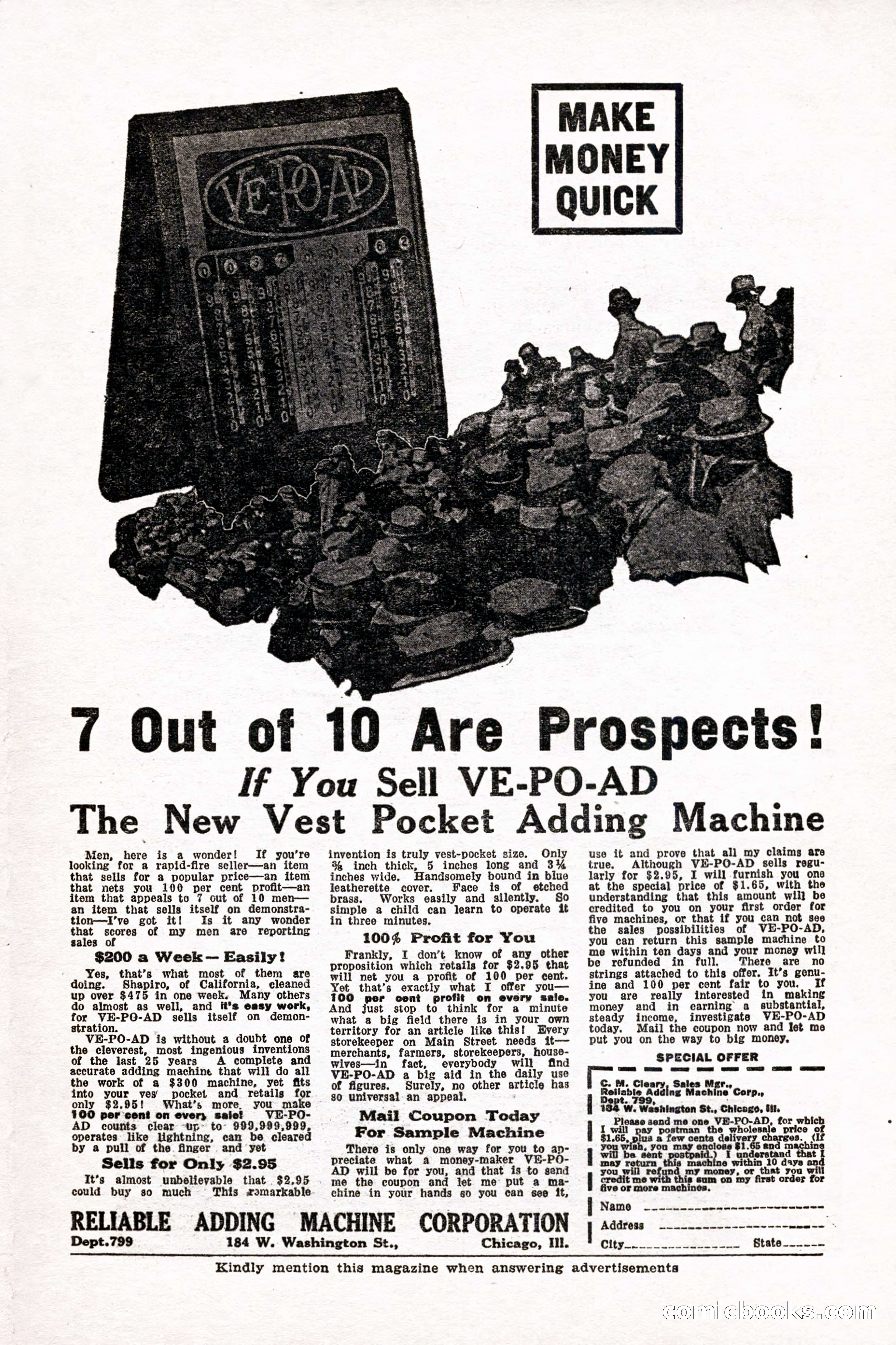 Weird Tales, Vol. 10 No. 6 — page 139 of 148