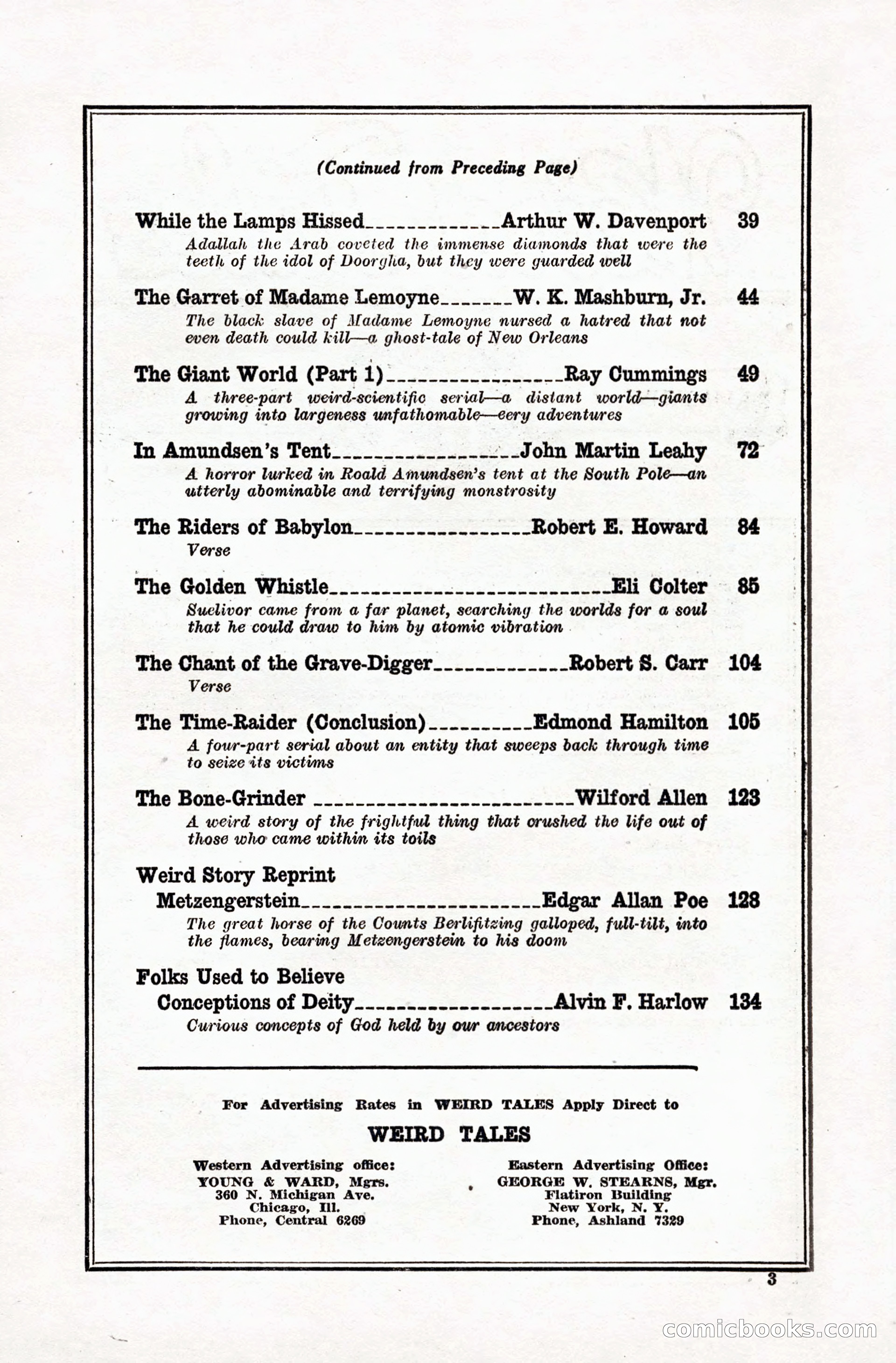 Weird Tales, January 1928 — page 4 of 146