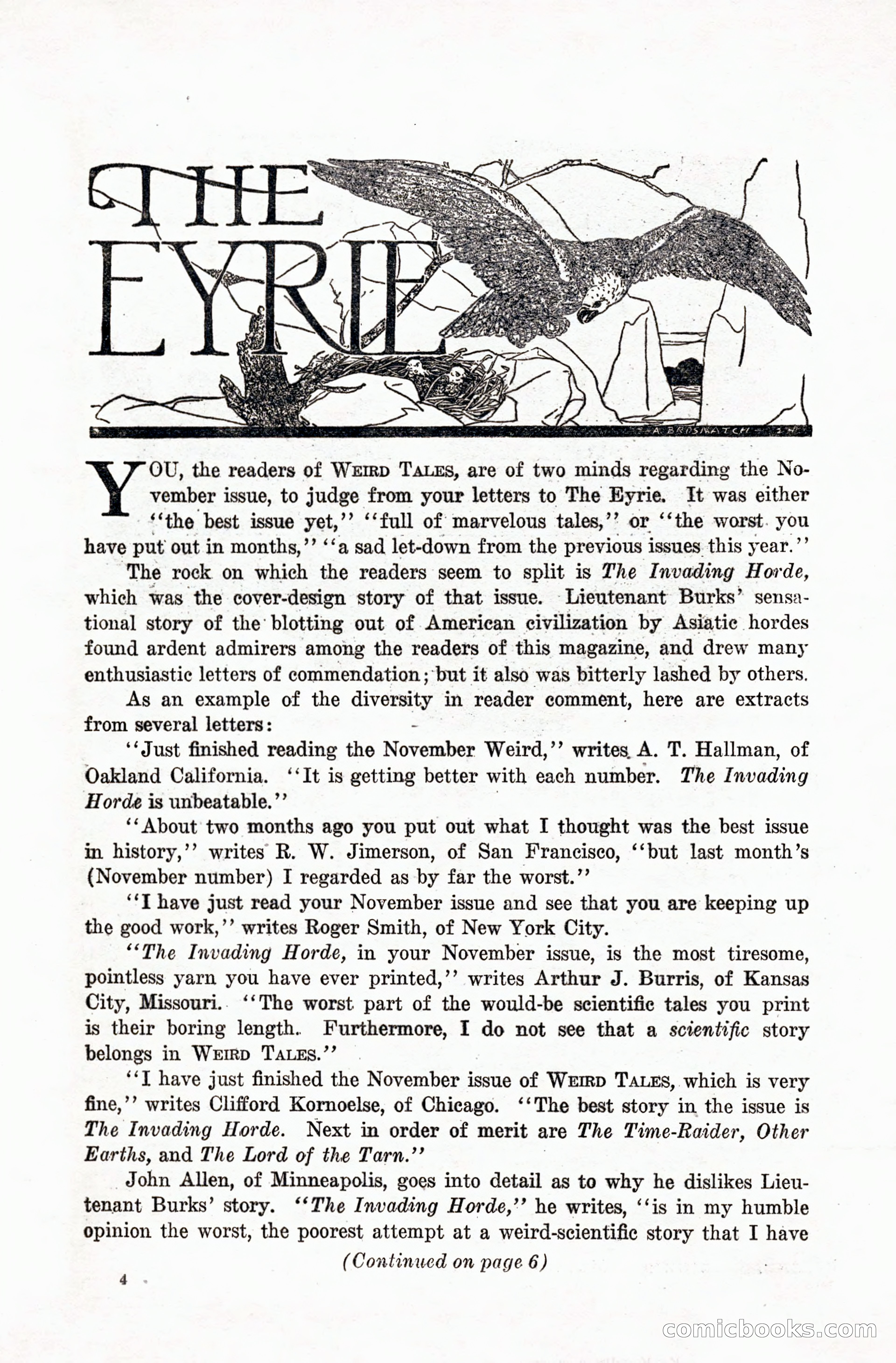 Weird Tales, January 1928 — page 5 of 146