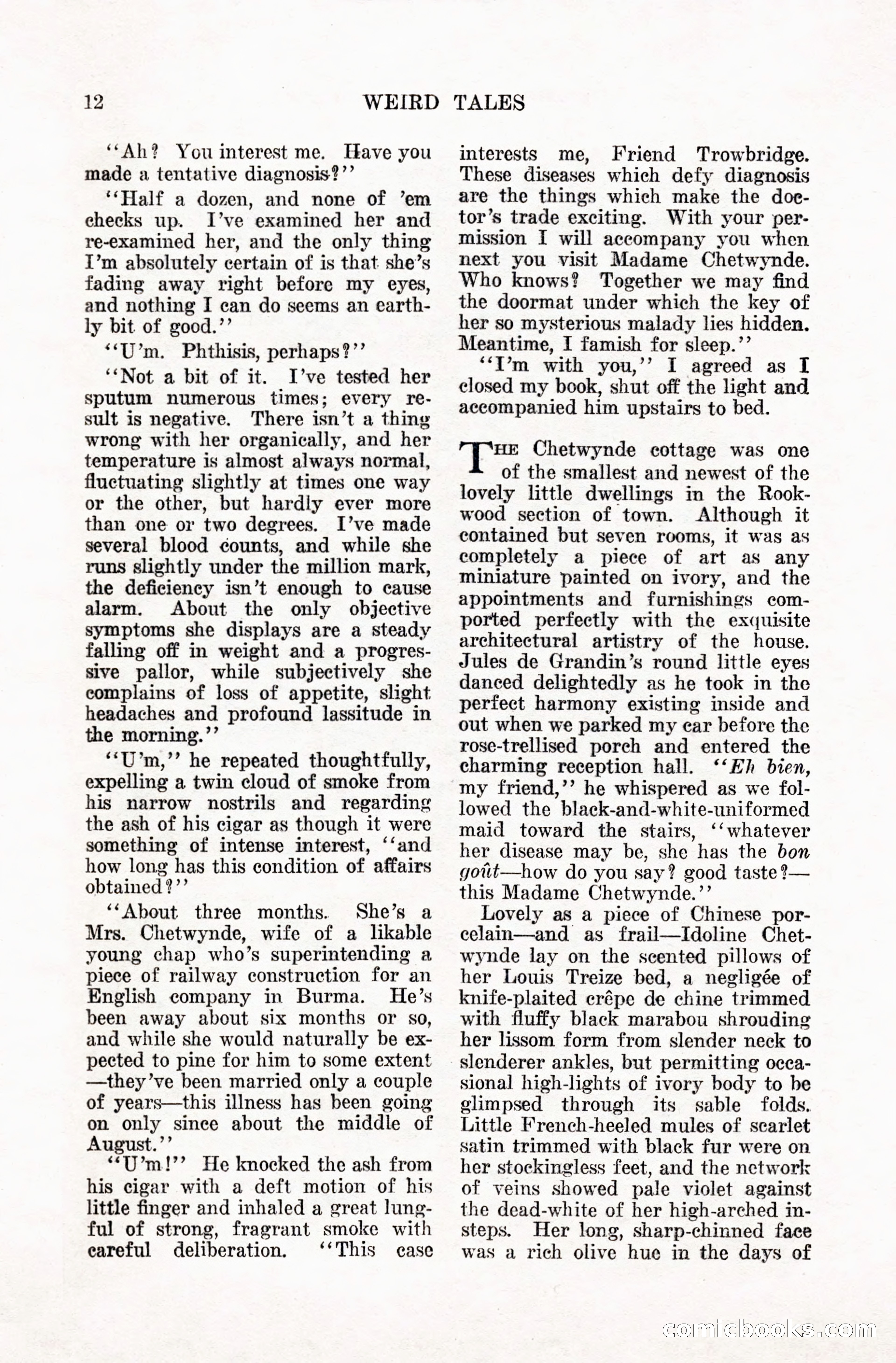 Weird Tales, January 1928 — page 13 of 146