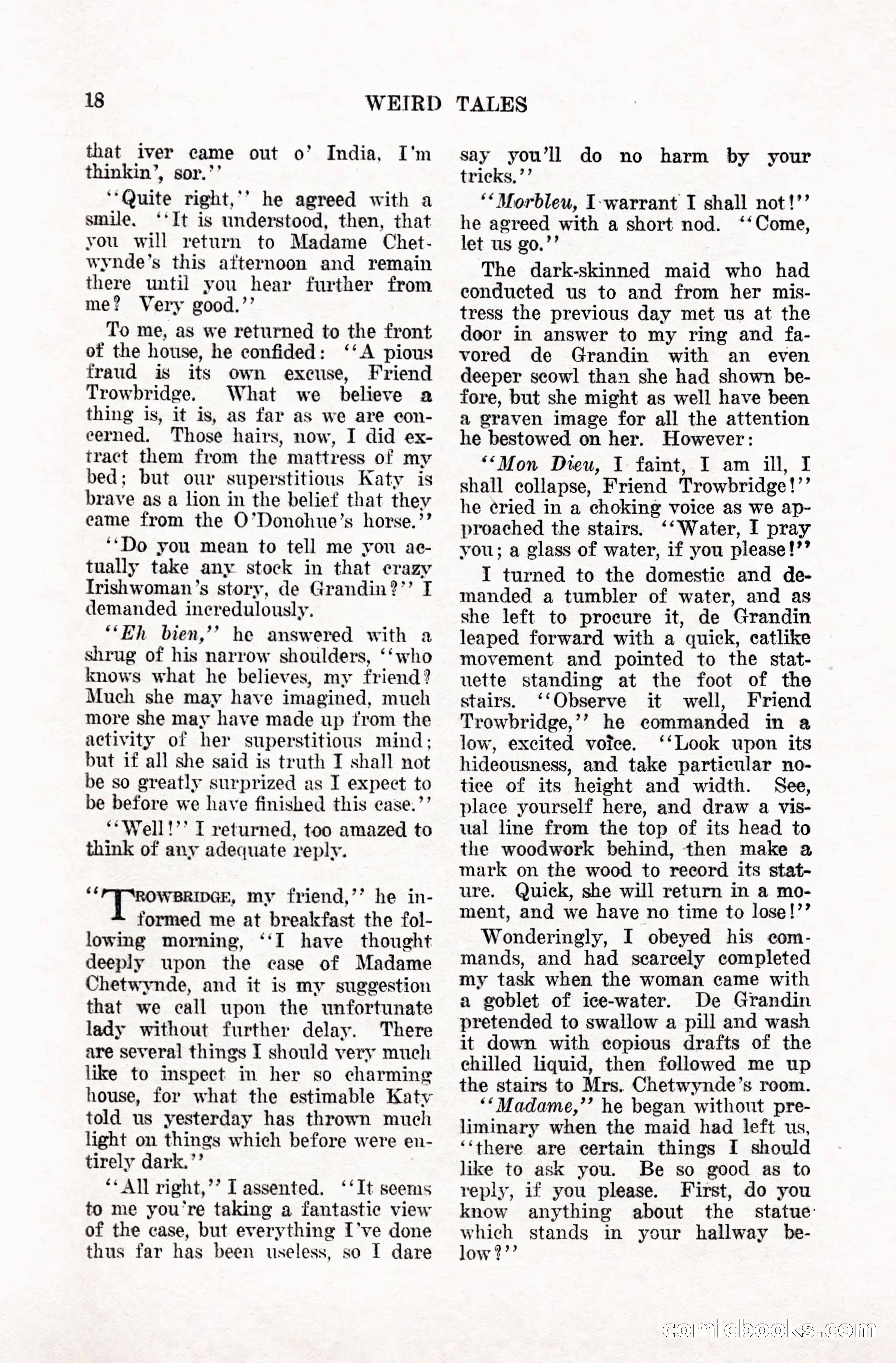 Weird Tales, January 1928 — page 19 of 146
