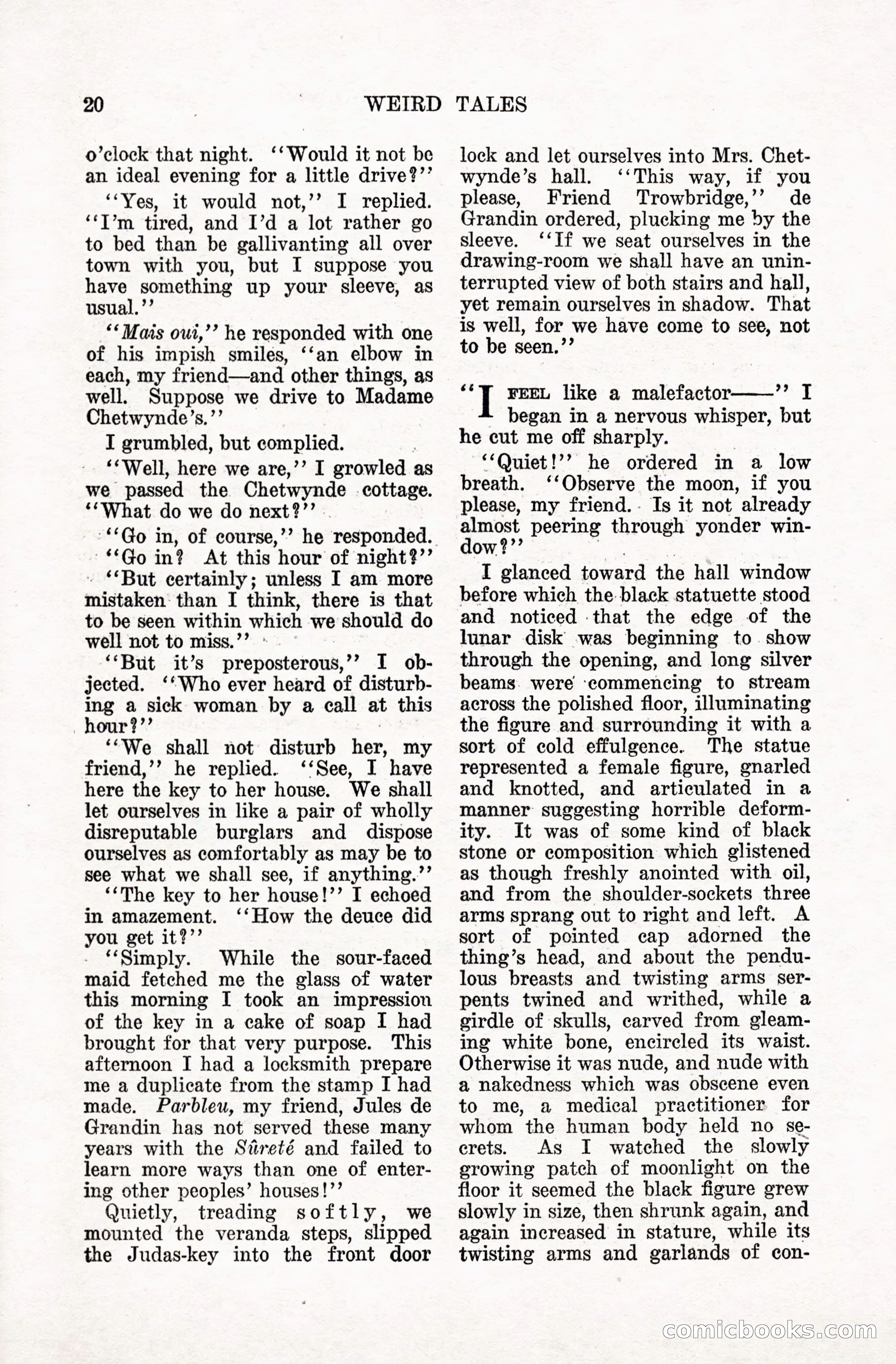 Weird Tales, January 1928 — page 21 of 146