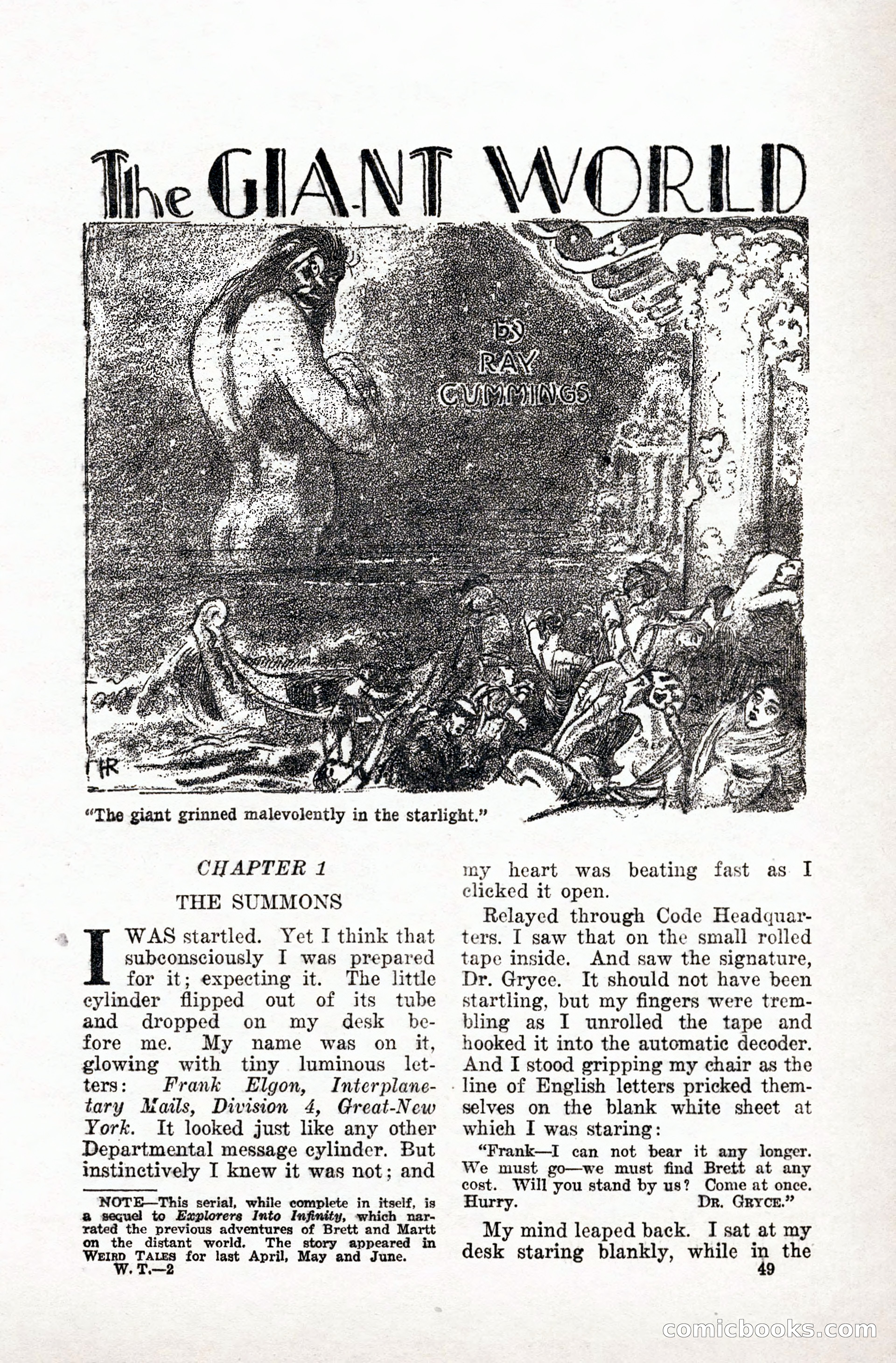 Weird Tales, January 1928 — page 50 of 146