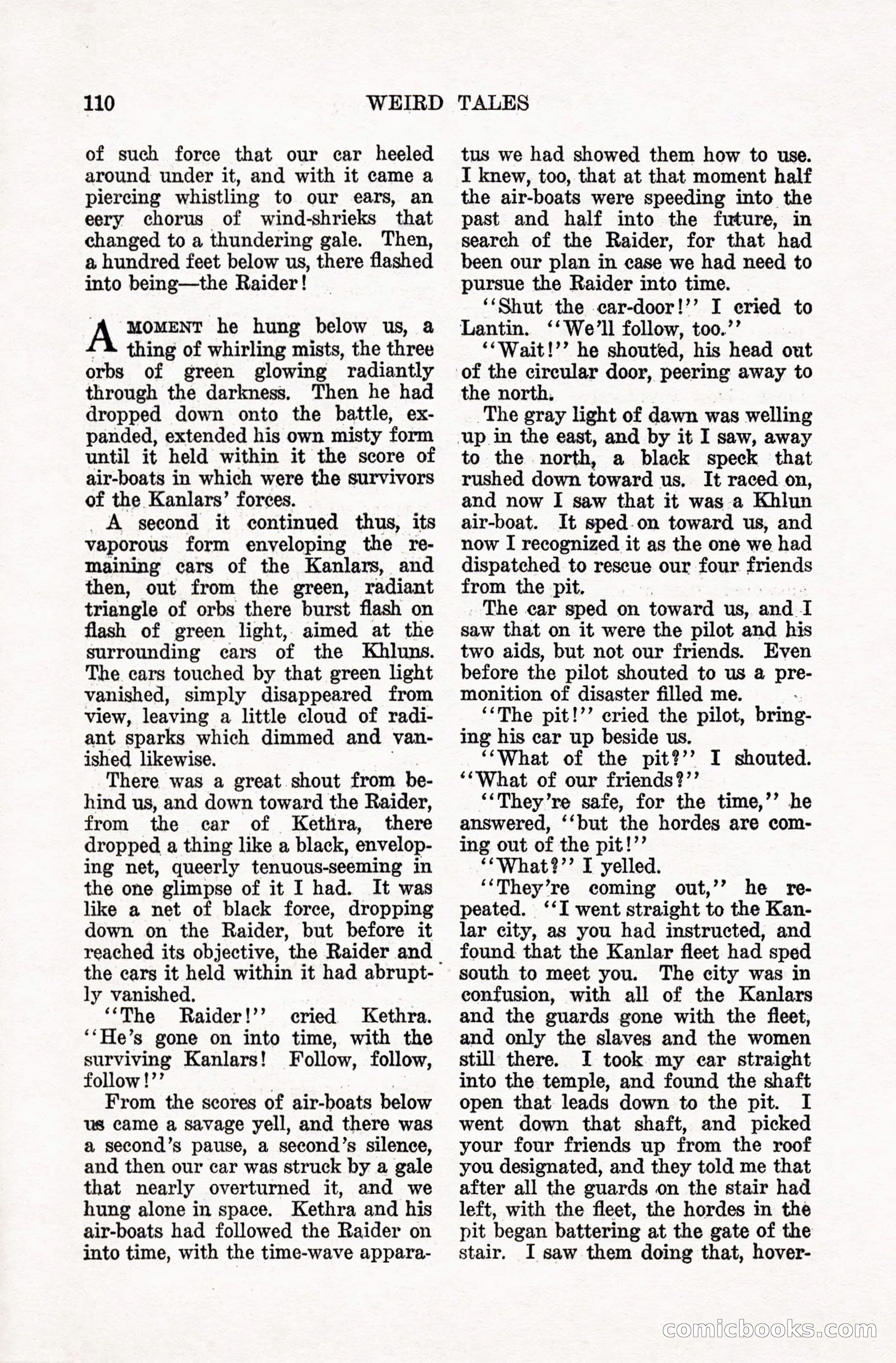 Weird Tales, January 1928 — page 111 of 146