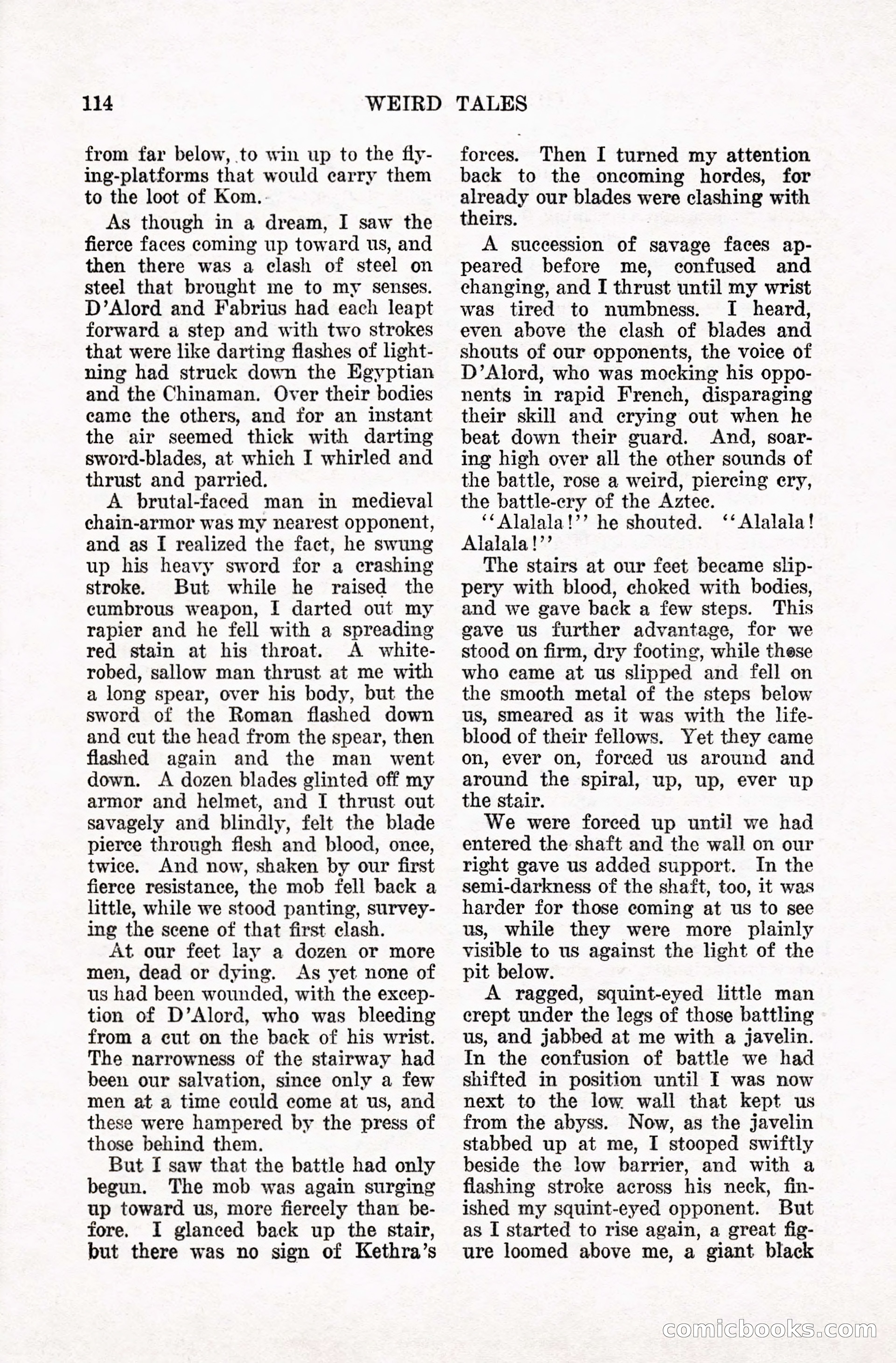 Weird Tales, January 1928 — page 115 of 146