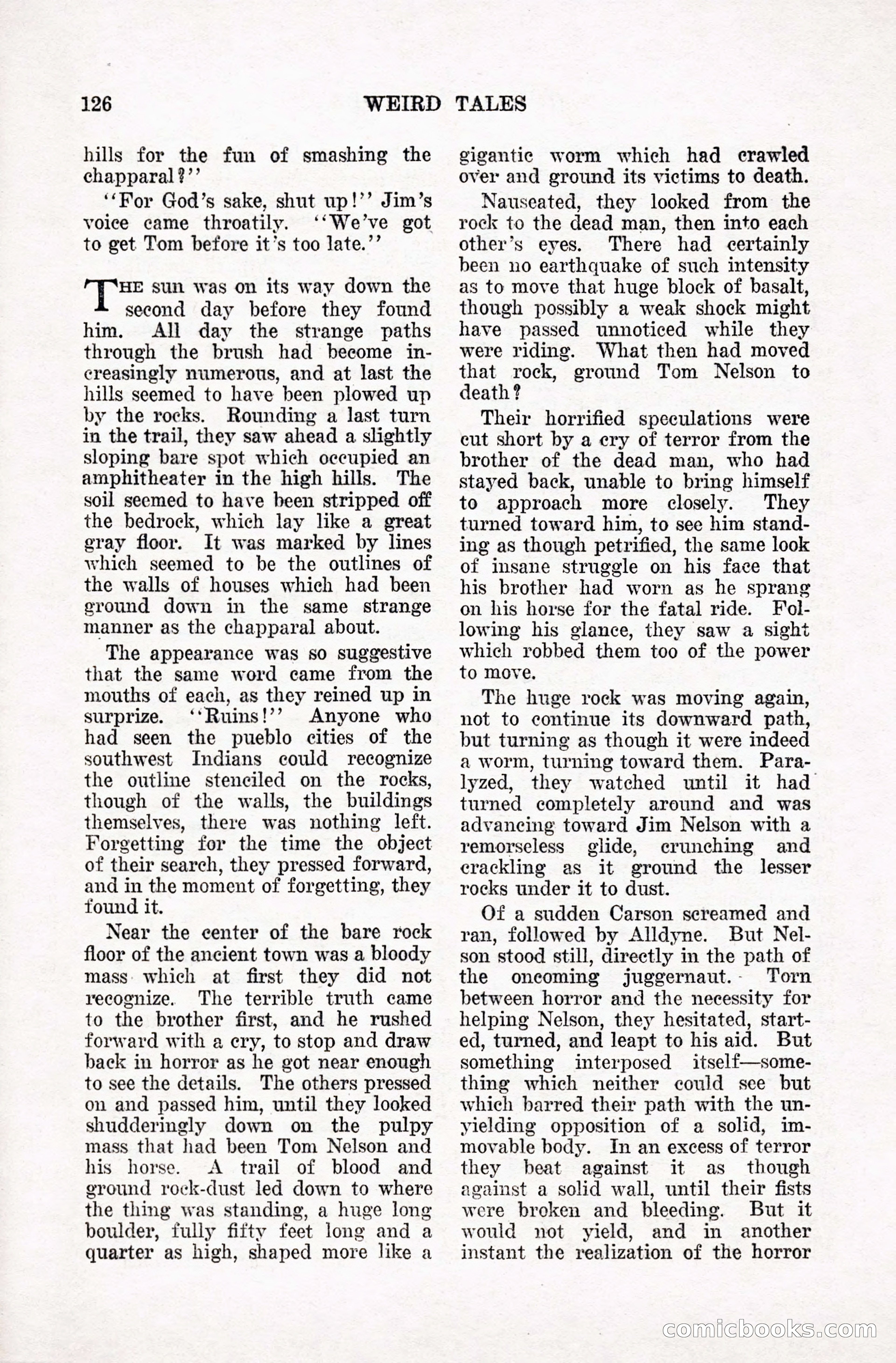 Weird Tales, January 1928 — page 127 of 146