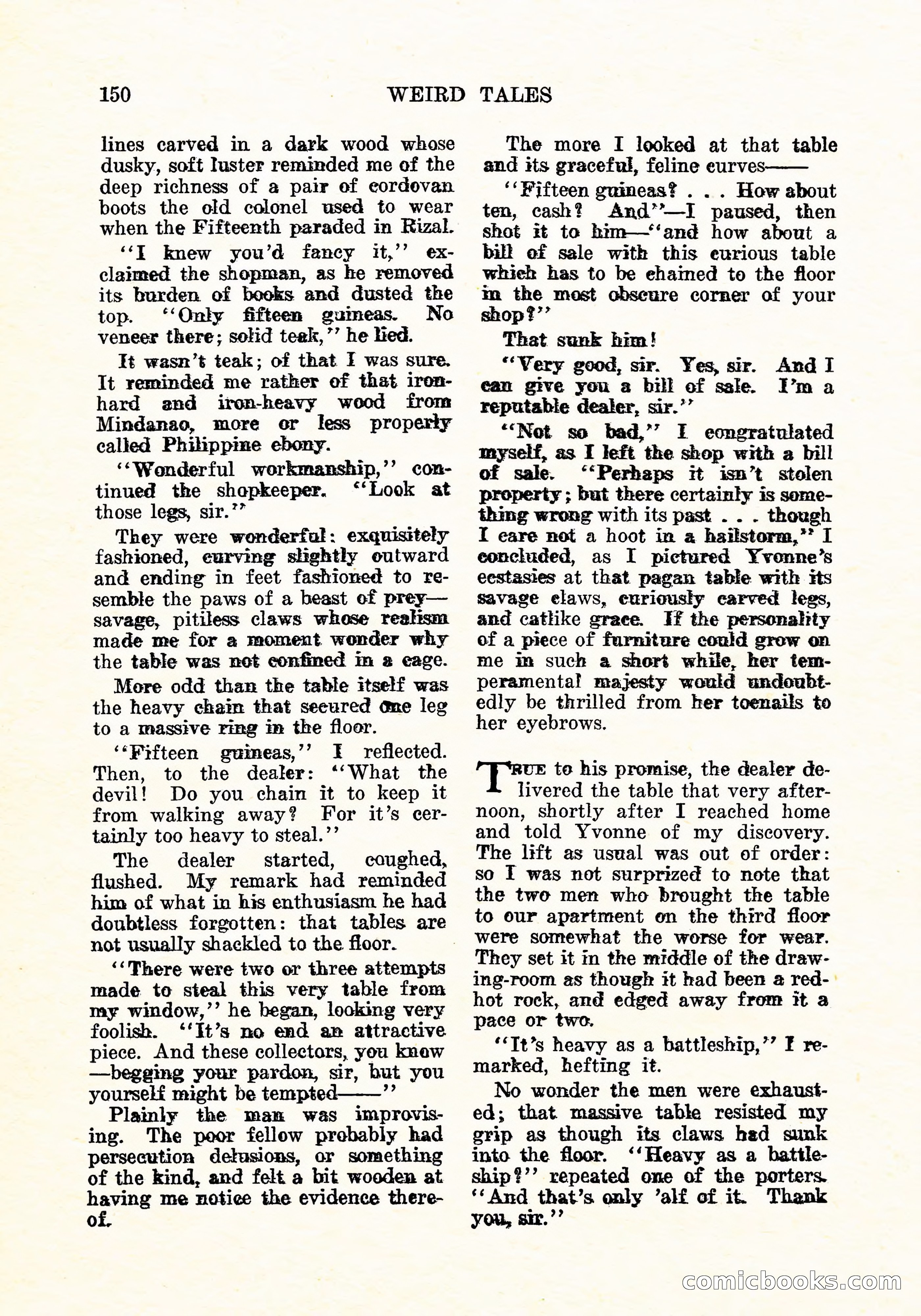 Weird Tales, Vol. 11, No. 2 — page 7 of 146