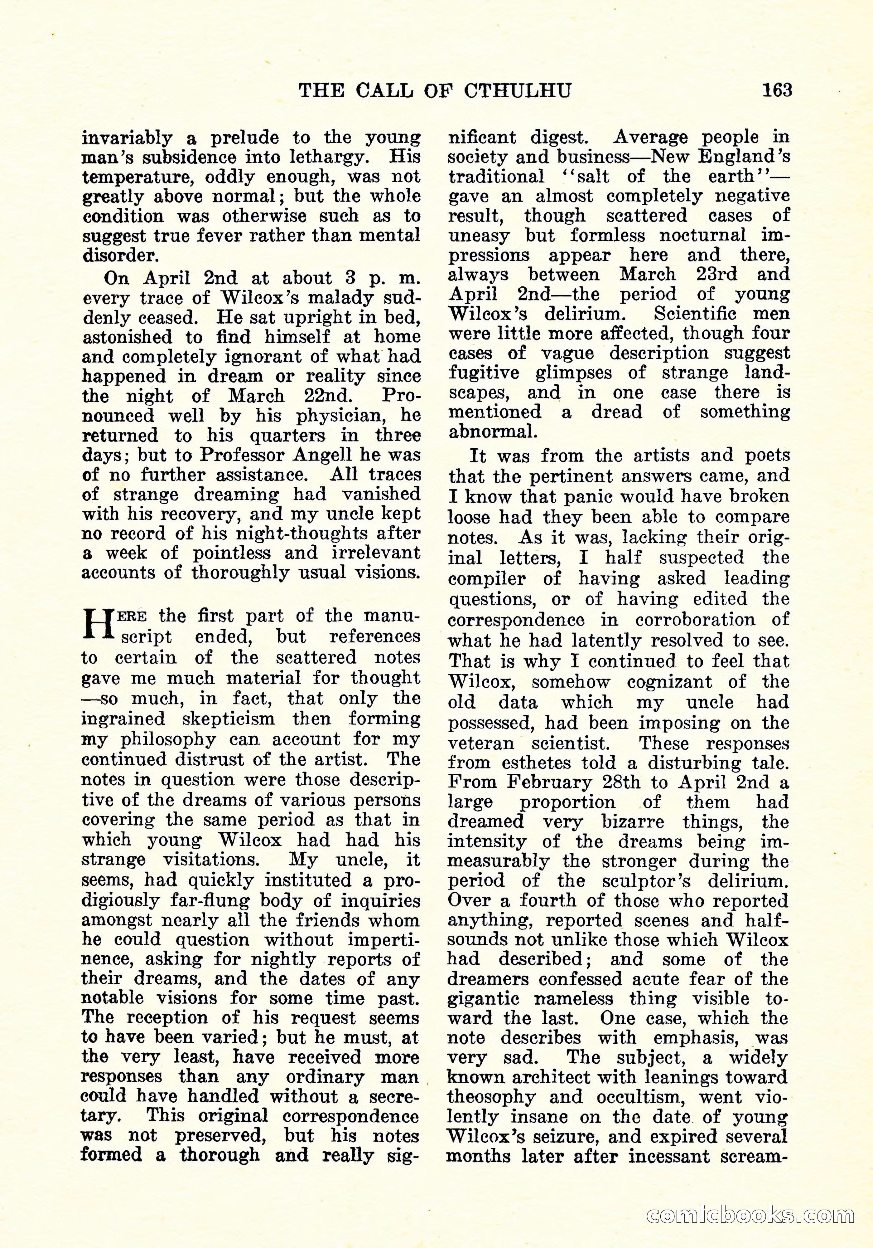 Weird Tales, Vol. 11, No. 2 — page 20 of 146