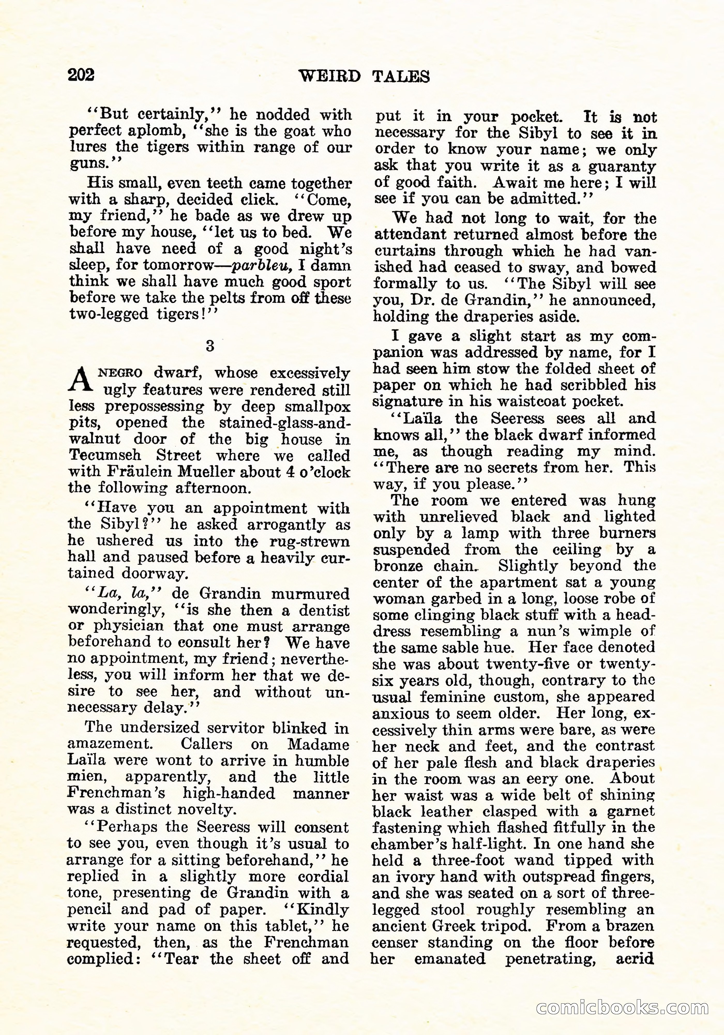 Weird Tales, Vol. 11, No. 2 — page 59 of 146