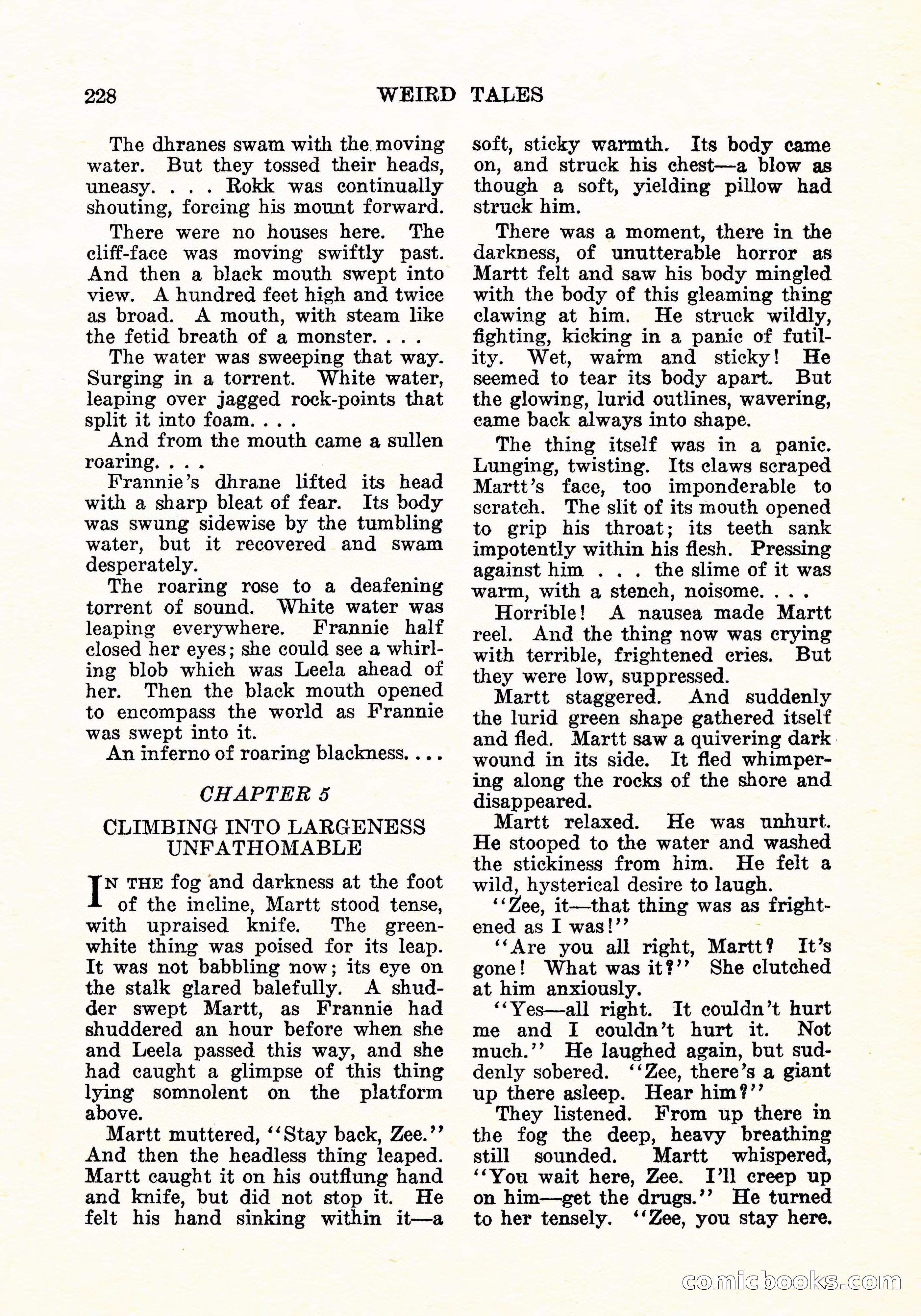 Weird Tales, Vol. 11, No. 2 — page 85 of 146