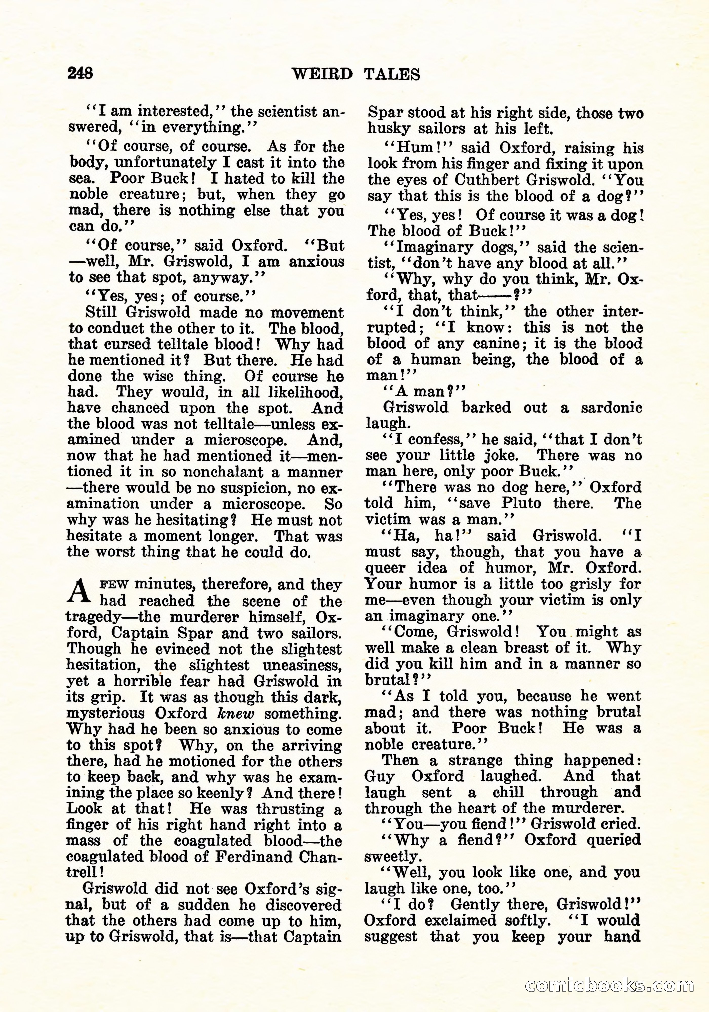 Weird Tales, Vol. 11, No. 2 — page 105 of 146