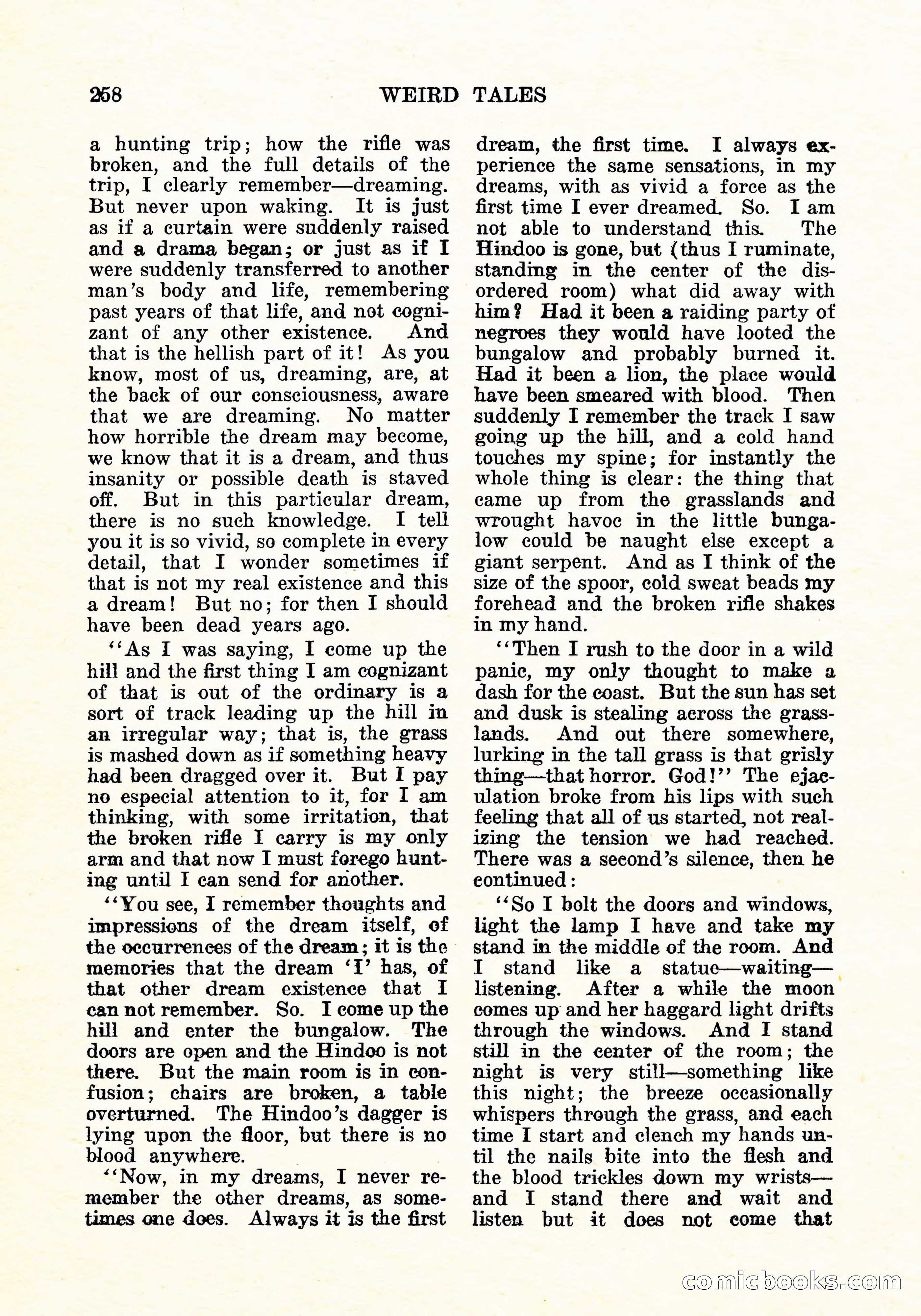 Weird Tales, Vol. 11, No. 2 — page 115 of 146