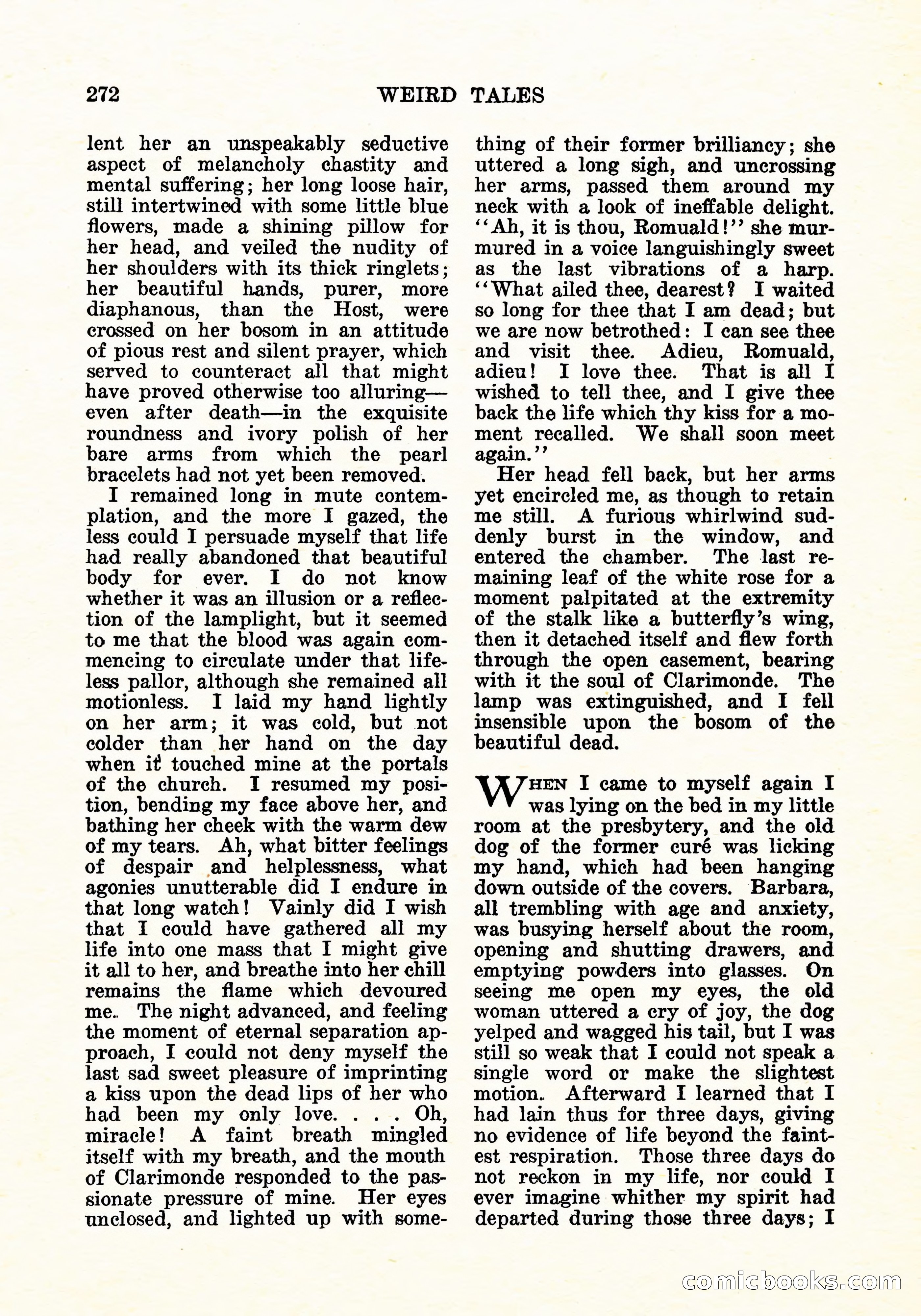 Weird Tales, Vol. 11, No. 2 — page 129 of 146