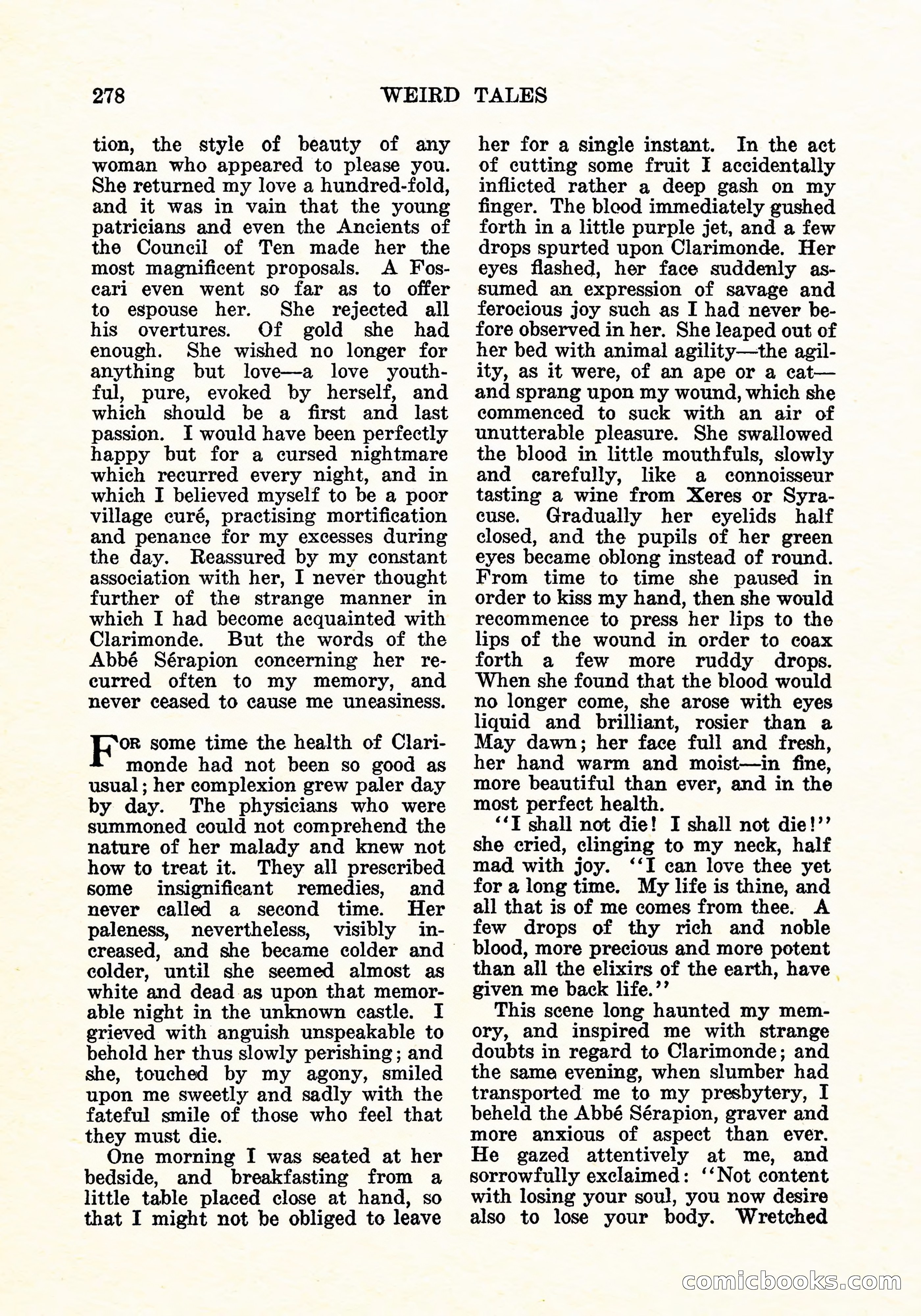 Weird Tales, Vol. 11, No. 2 — page 135 of 146