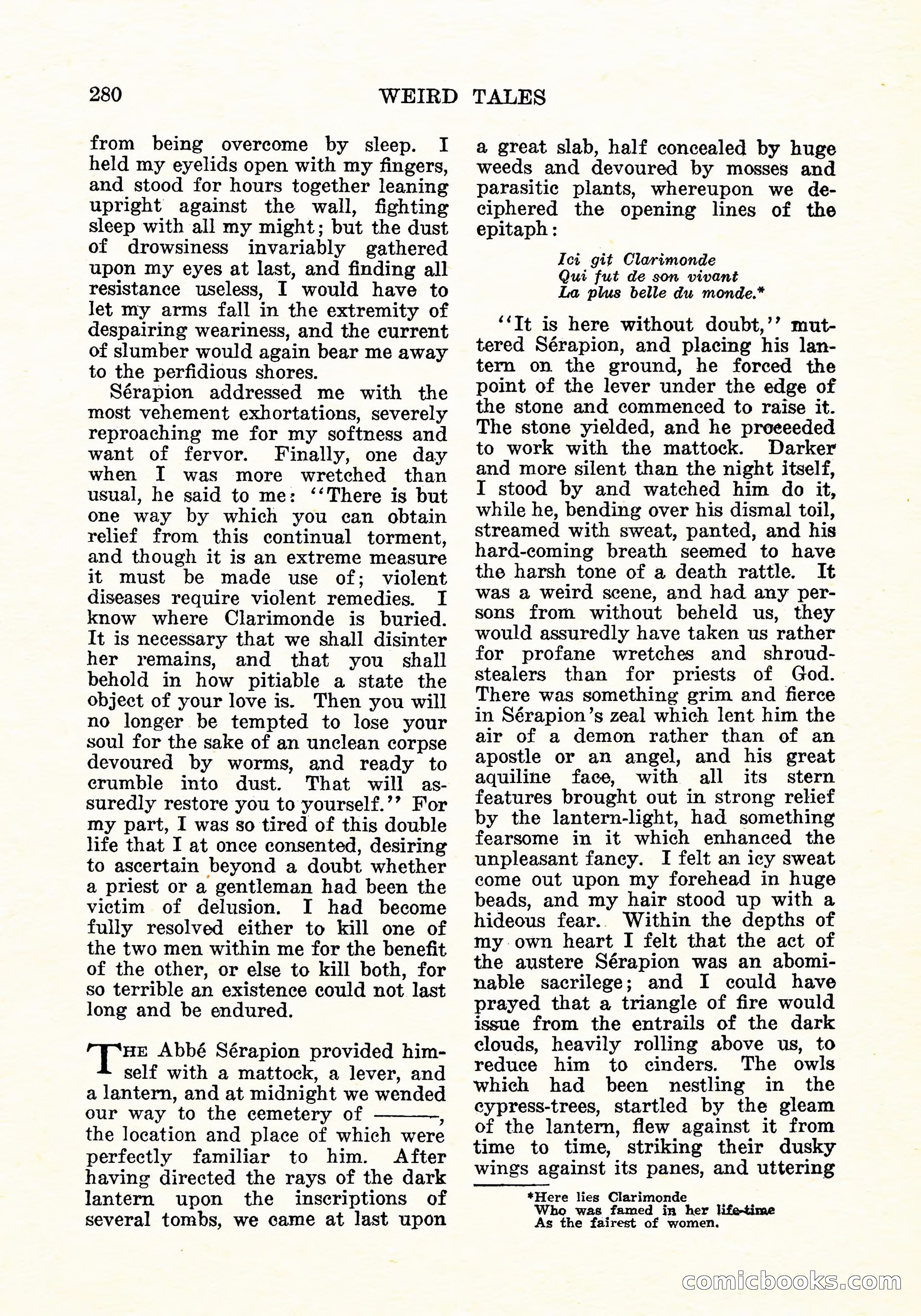 Weird Tales, Vol. 11, No. 2 — page 137 of 146