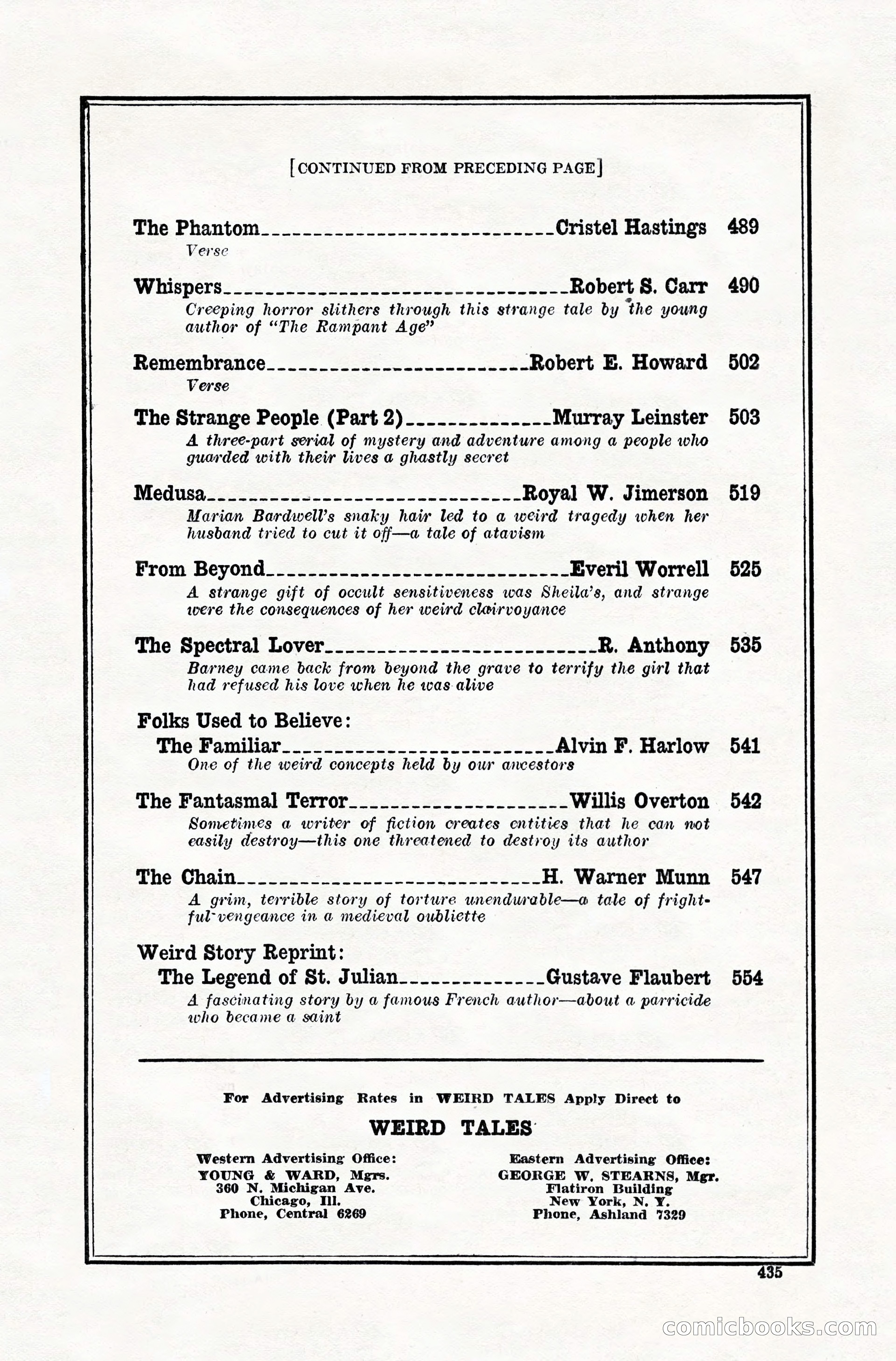 Weird Tales, April 1928 — page 4 of 146