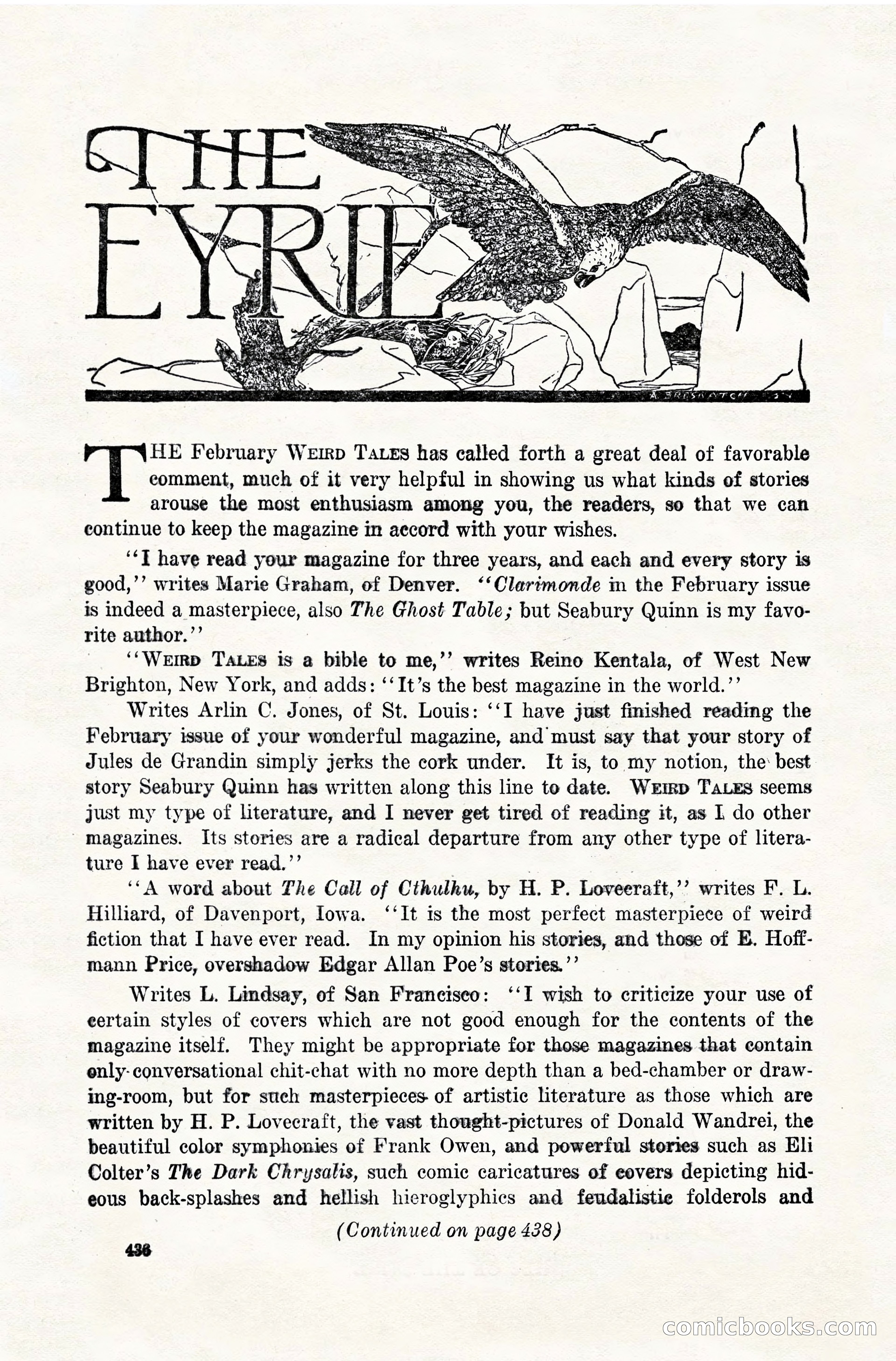 Weird Tales, April 1928 — page 5 of 146