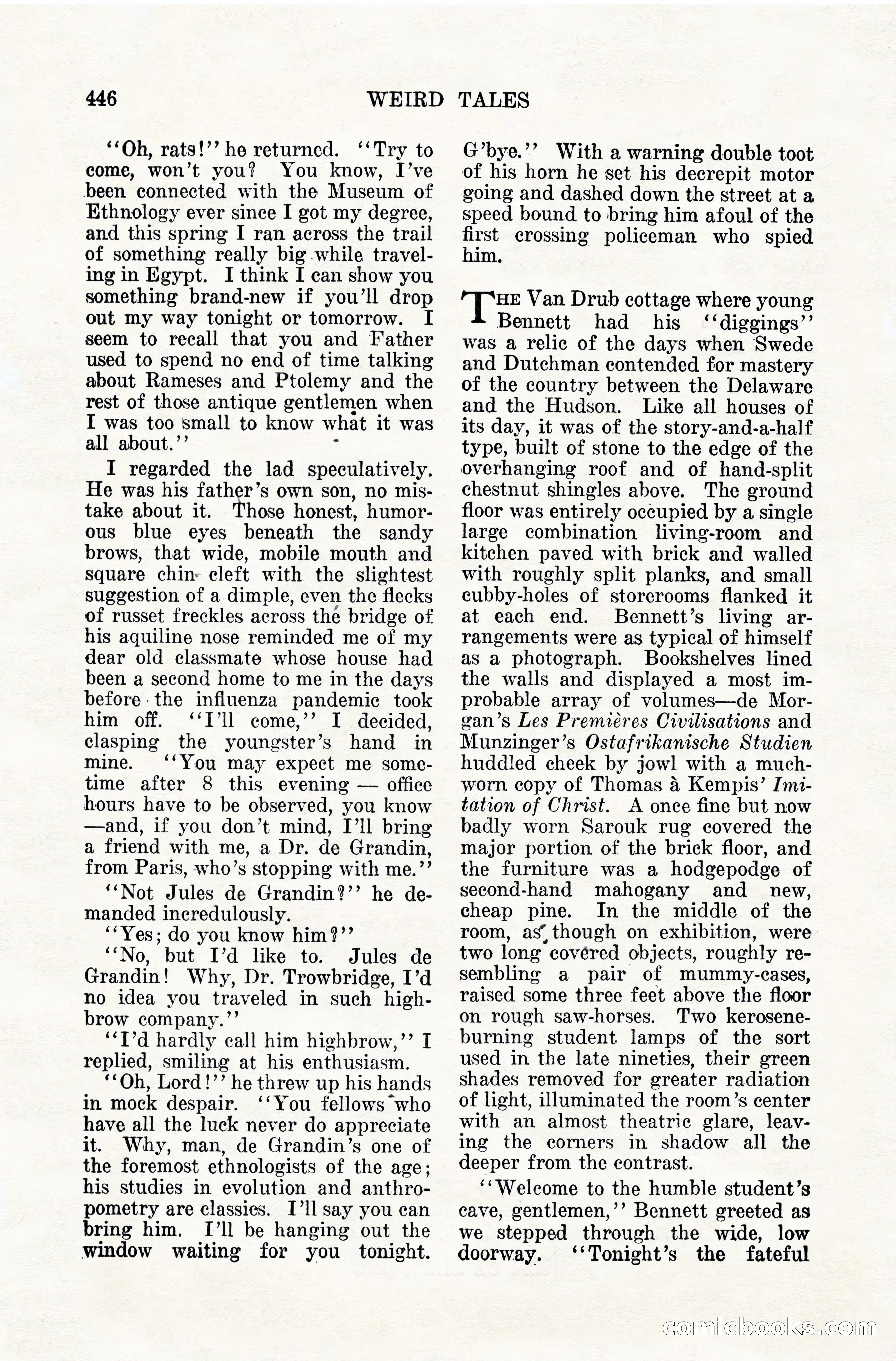 Weird Tales, April 1928 — page 15 of 146
