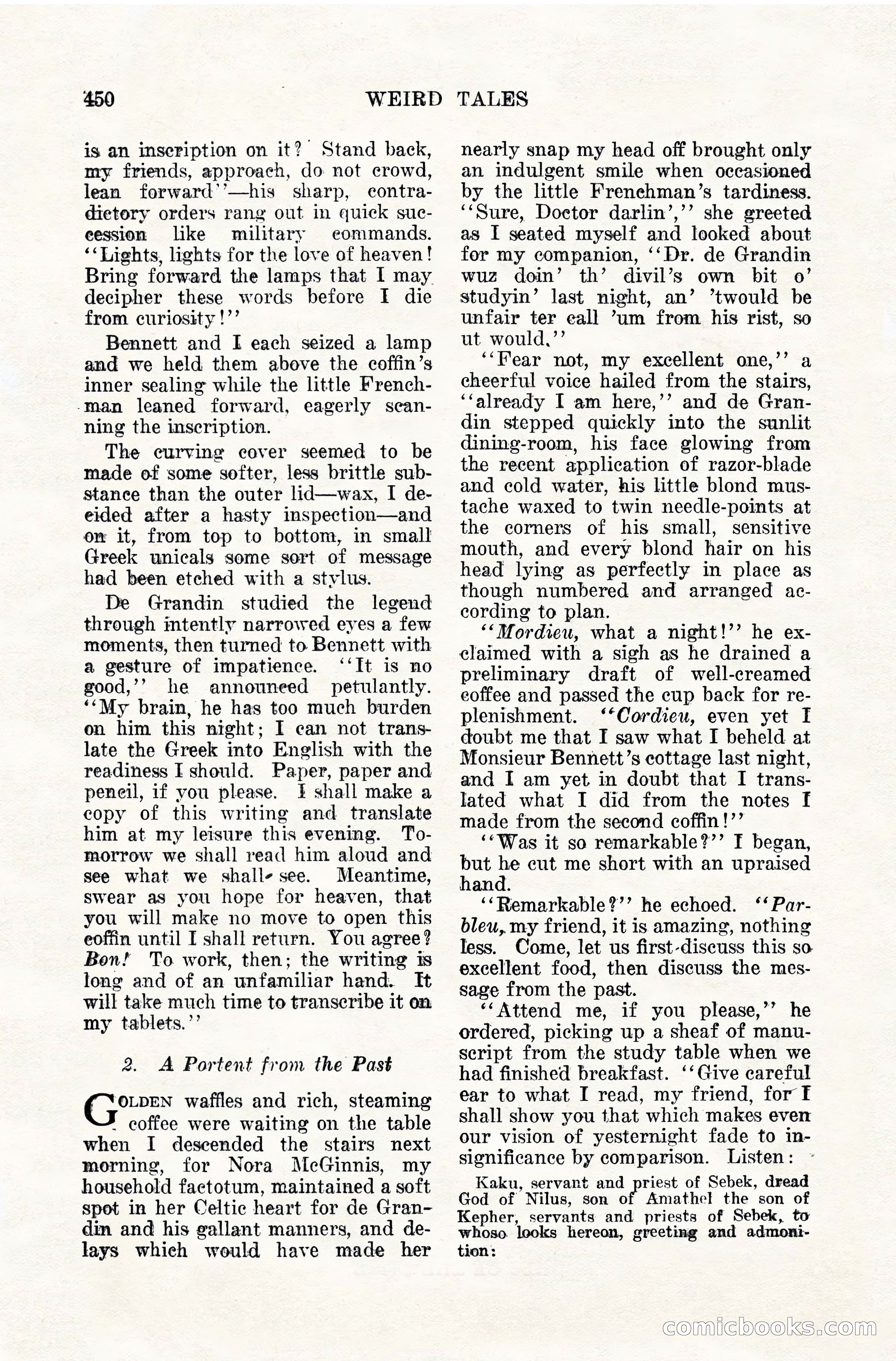 Weird Tales, April 1928 — page 19 of 146