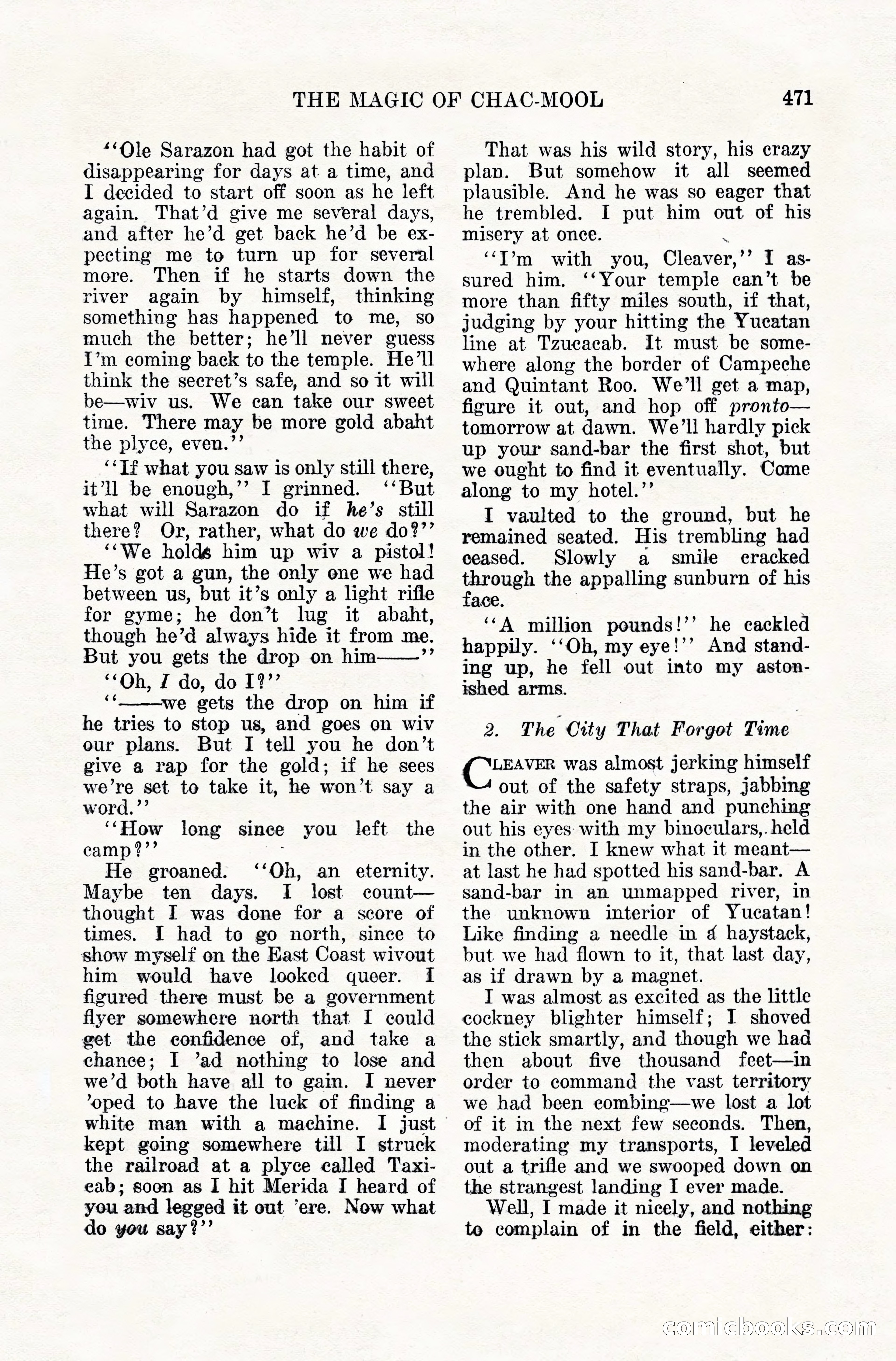 Weird Tales, April 1928 — page 40 of 146
