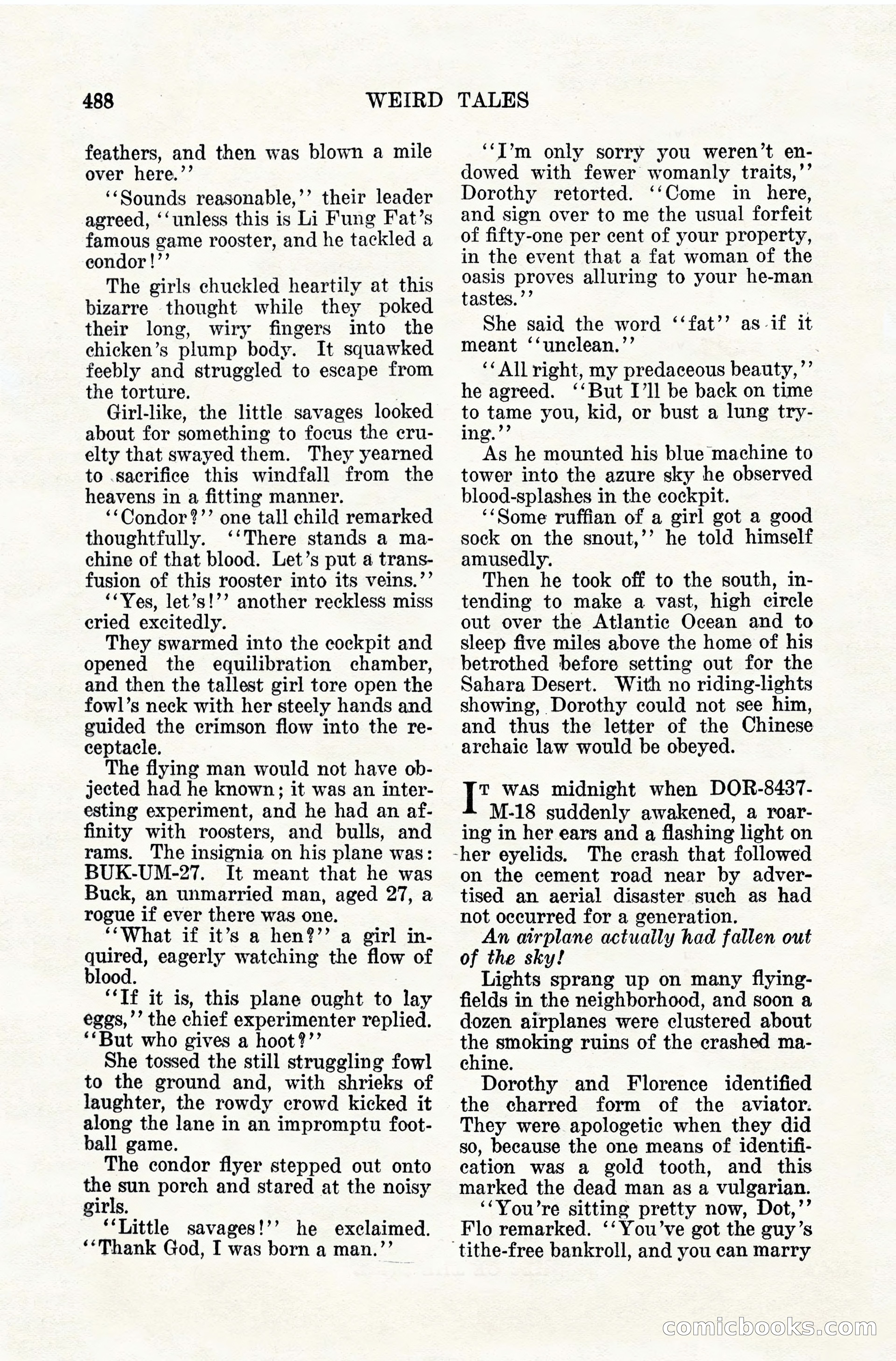 Weird Tales, April 1928 — page 57 of 146