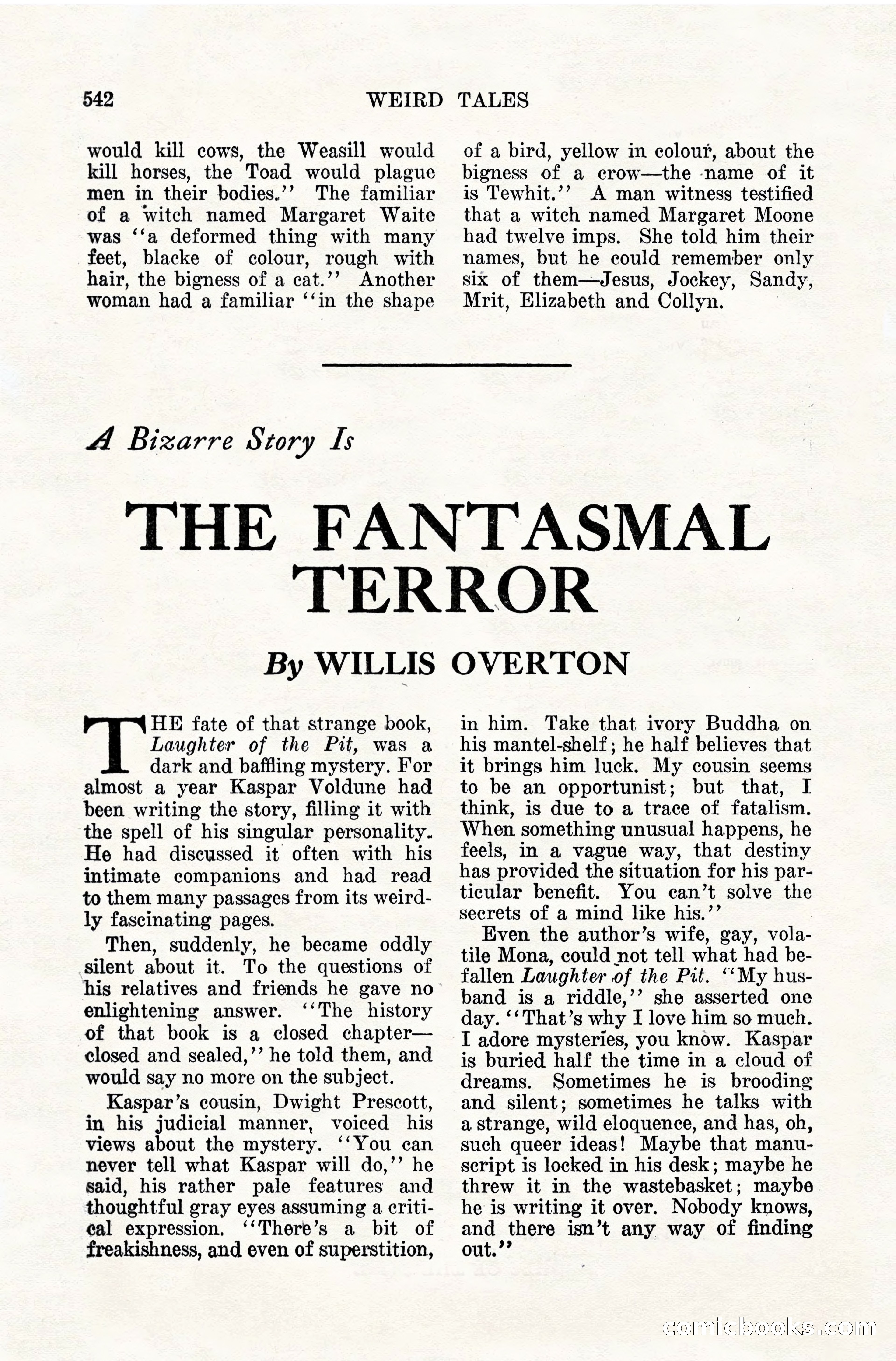 Weird Tales, April 1928 — page 111 of 146