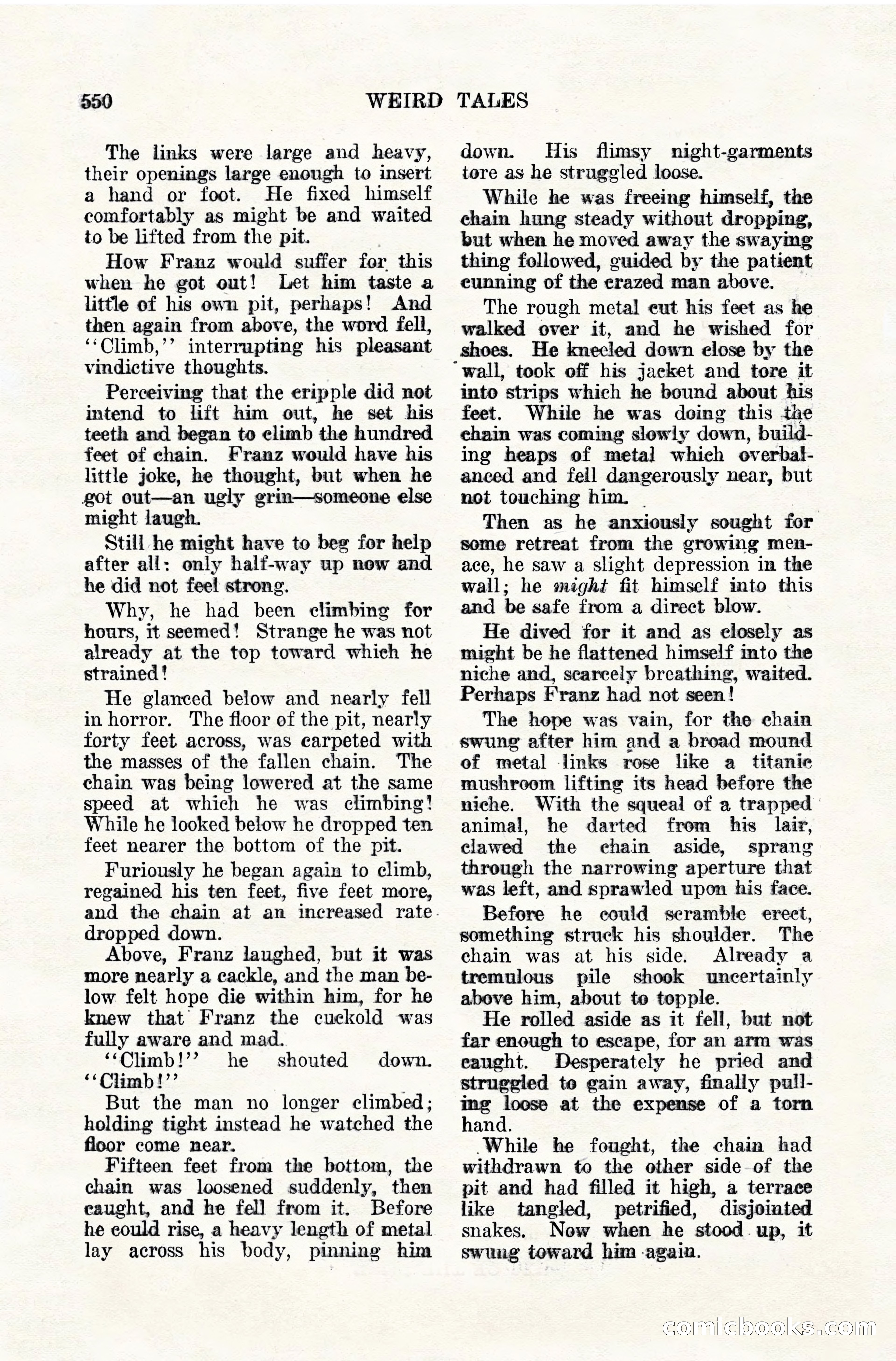 Weird Tales, April 1928 — page 119 of 146