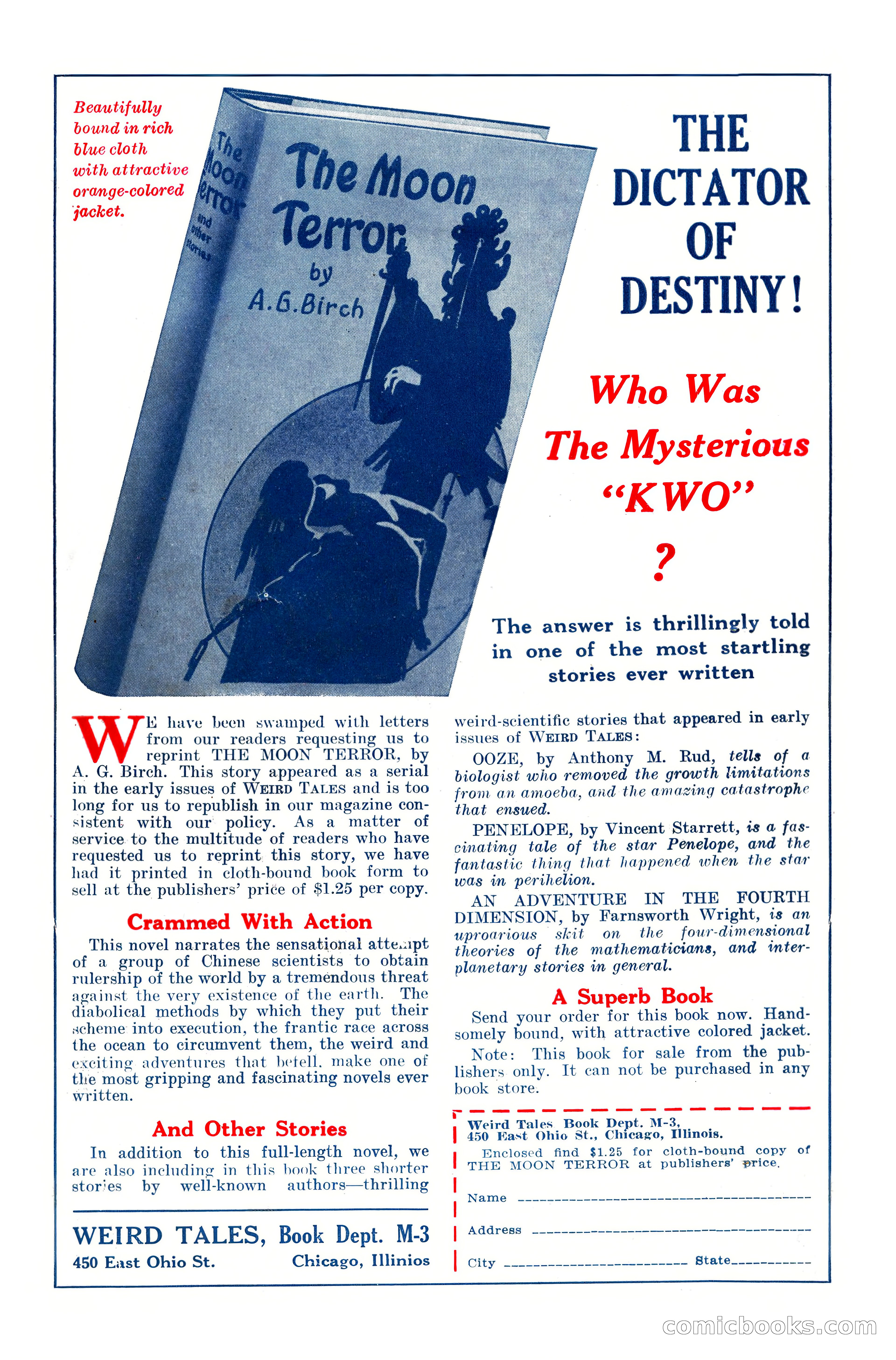 Weird Tales, April 1928 — page 146 of 146