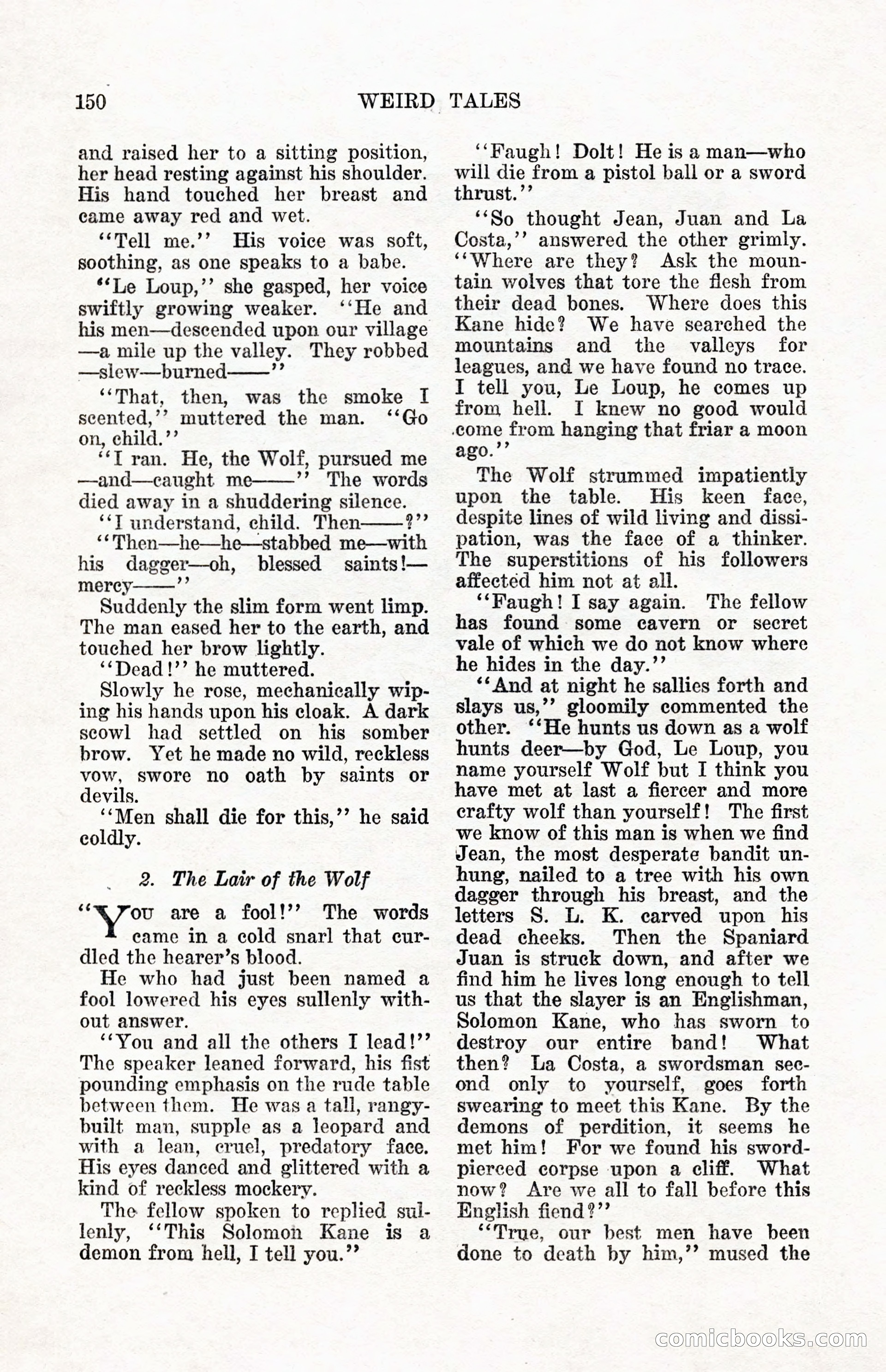 Weird Tales, Vol. 12, No. 2 — page 7 of 146