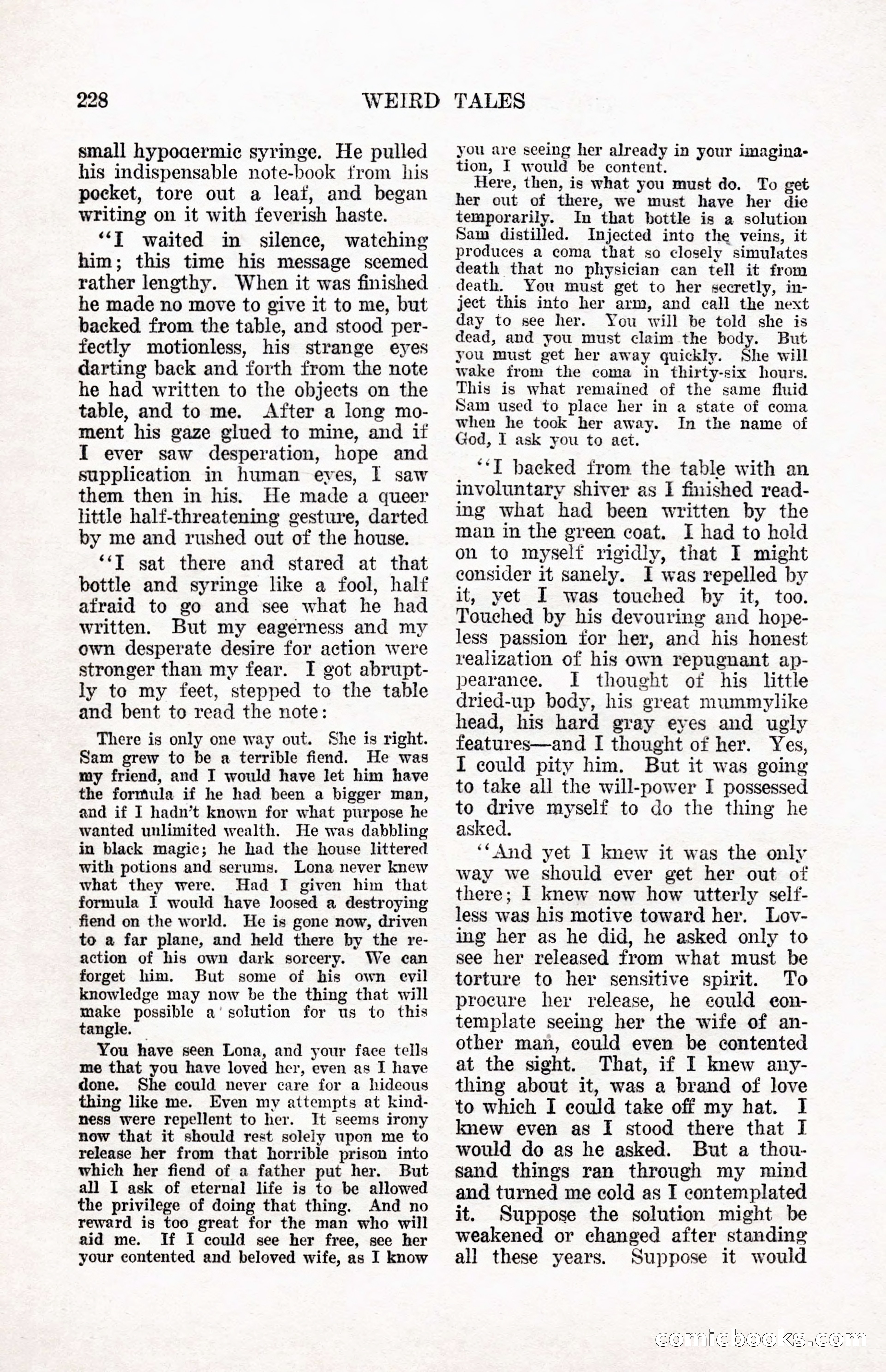 Weird Tales, Vol. 12, No. 2 — page 85 of 146