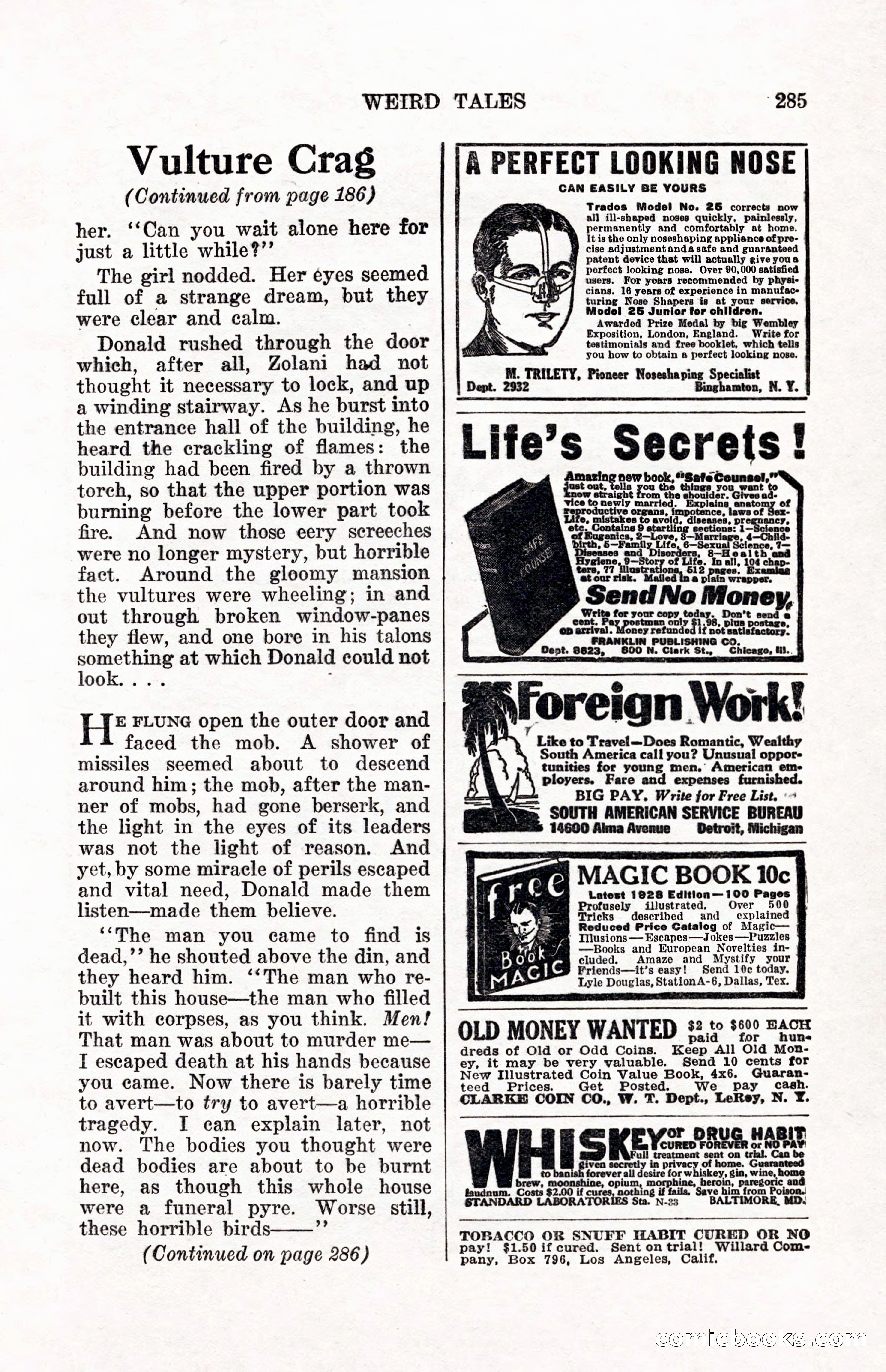 Weird Tales, Vol. 12, No. 2 — page 142 of 146