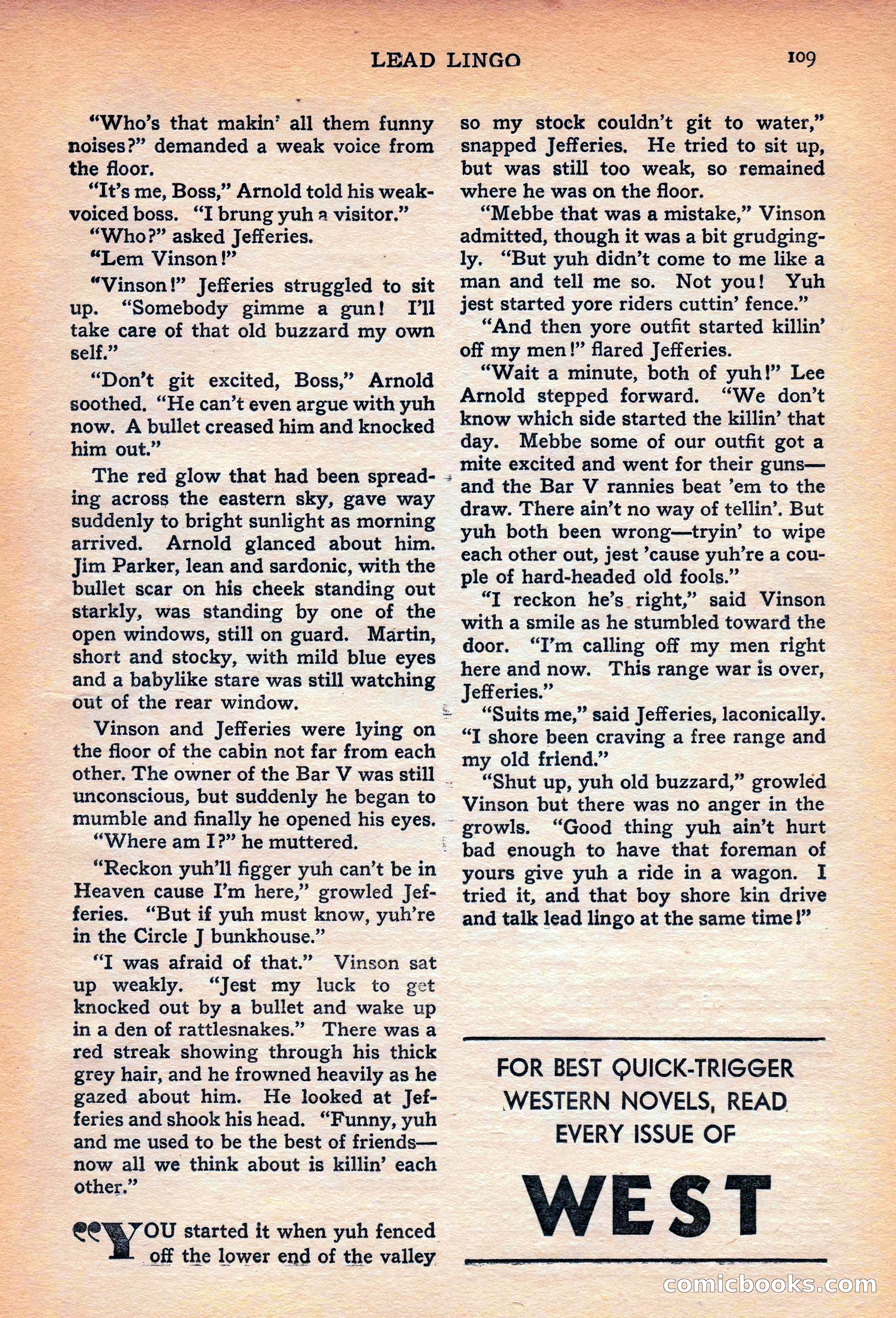 West (British edition), Mid July 1938 — page 111 of 130