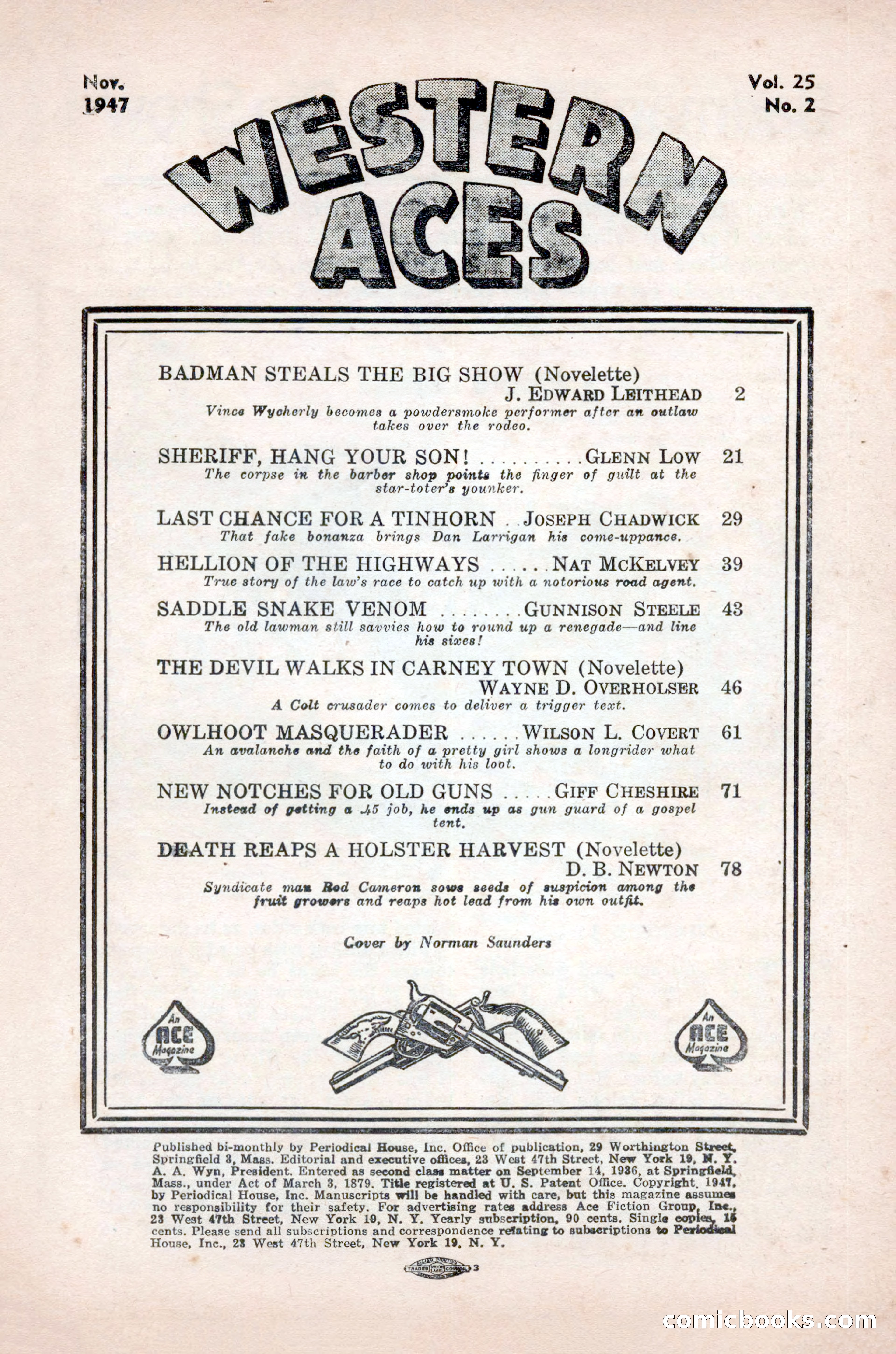 Western Aces, November 1947 — page 3 of 100